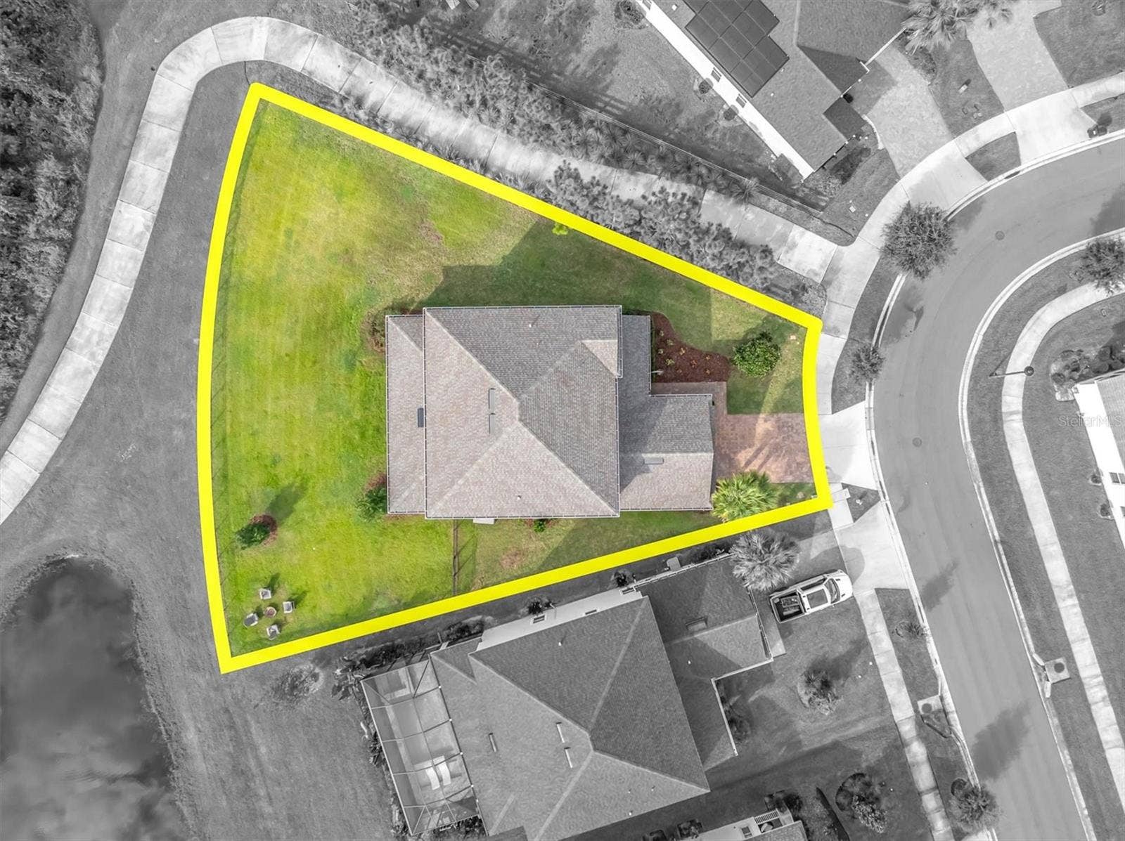 Aerial Lot Property View