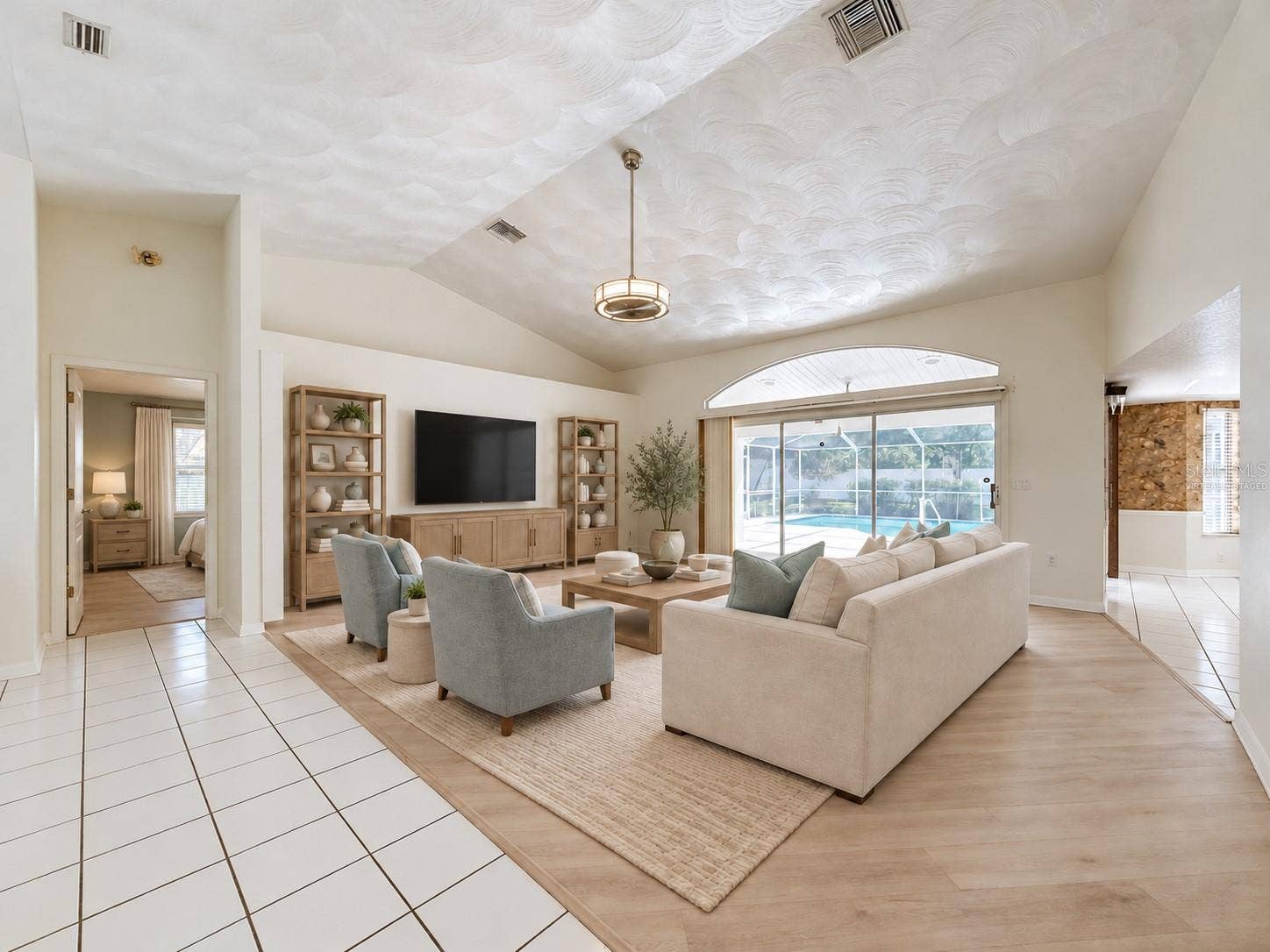 10074 SLEEPY WILLOW COURT, Spring Hill, FL 34608 Welcome home to this HUGE great room with relaxing view. (virtually staged)