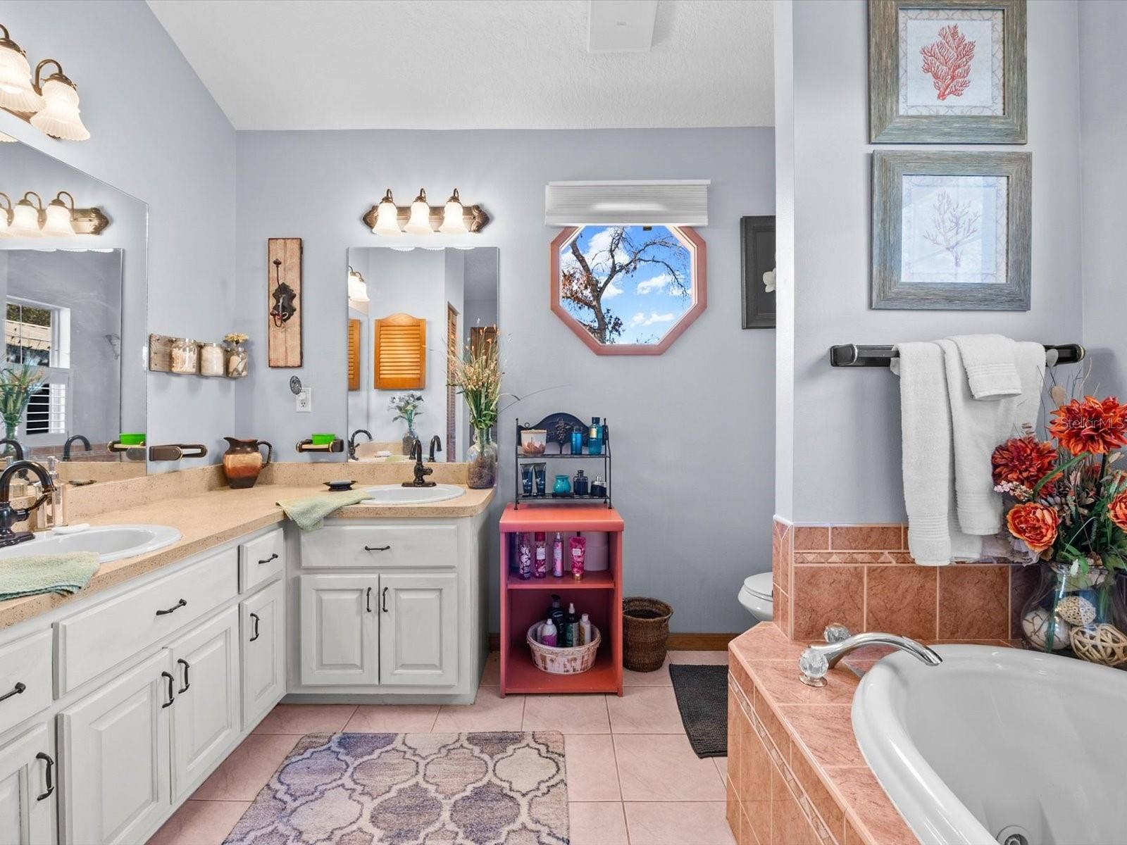 9073 MADRID ROAD, Weeki Wachee, FL 34613 primary bathroom