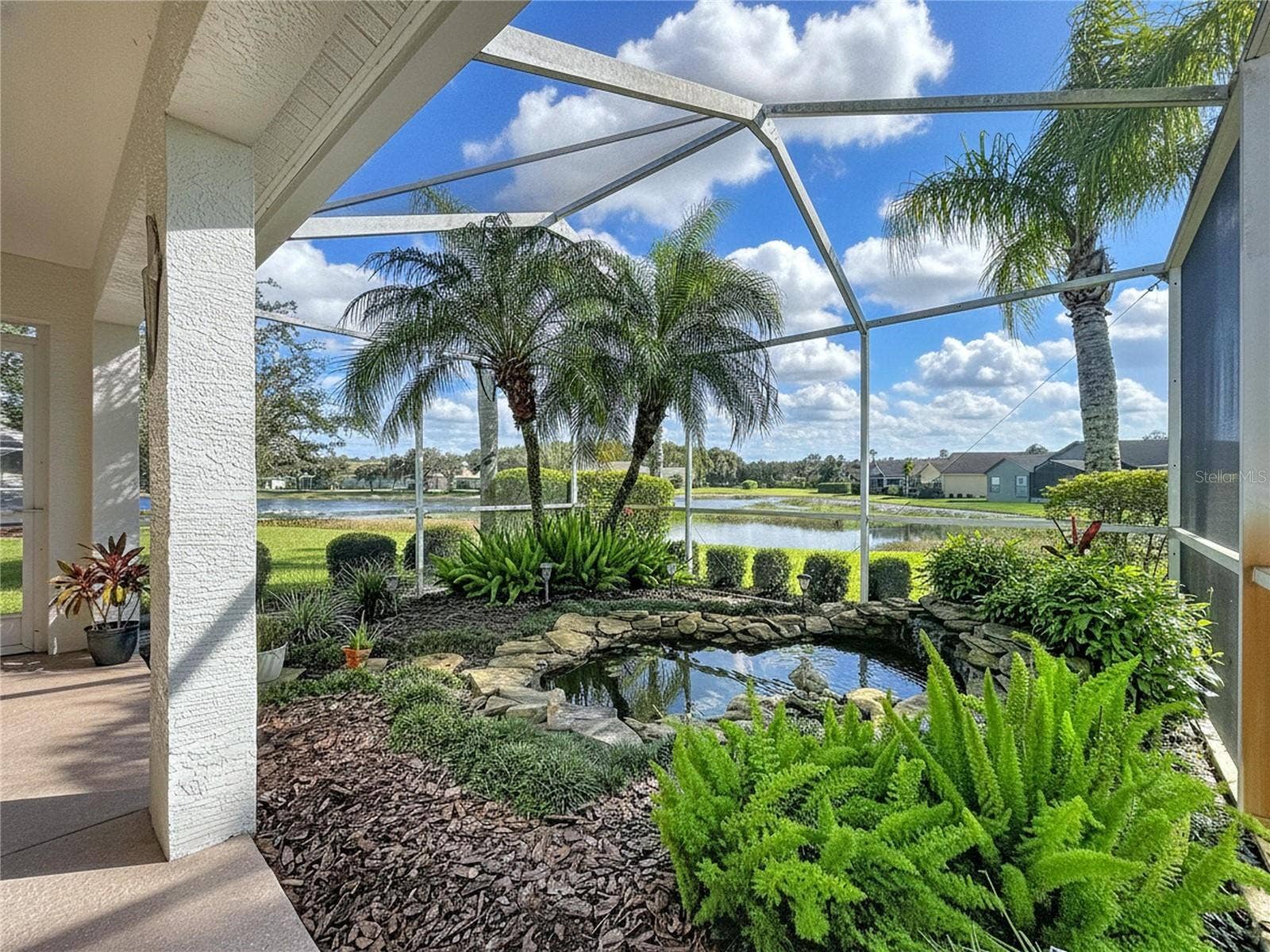 12116 BROADGREEN PLACE, Trinity, FL 34655 Screened area over outside garden