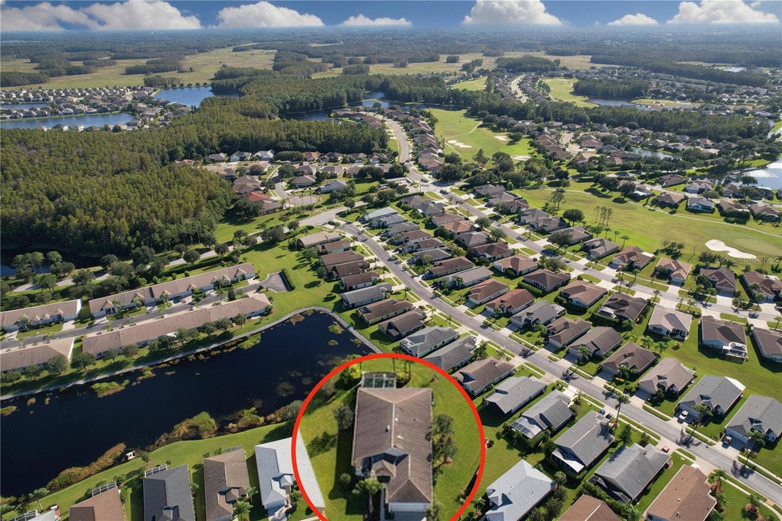 12116 BROADGREEN PLACE, Trinity, FL 34655 Home is circled