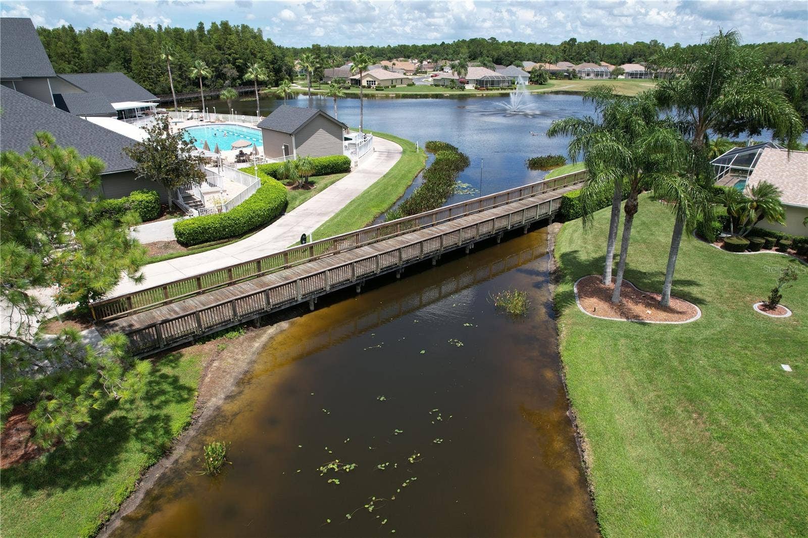12116 BROADGREEN PLACE, Trinity, FL 34655 Lake with fountain adds class to the club
