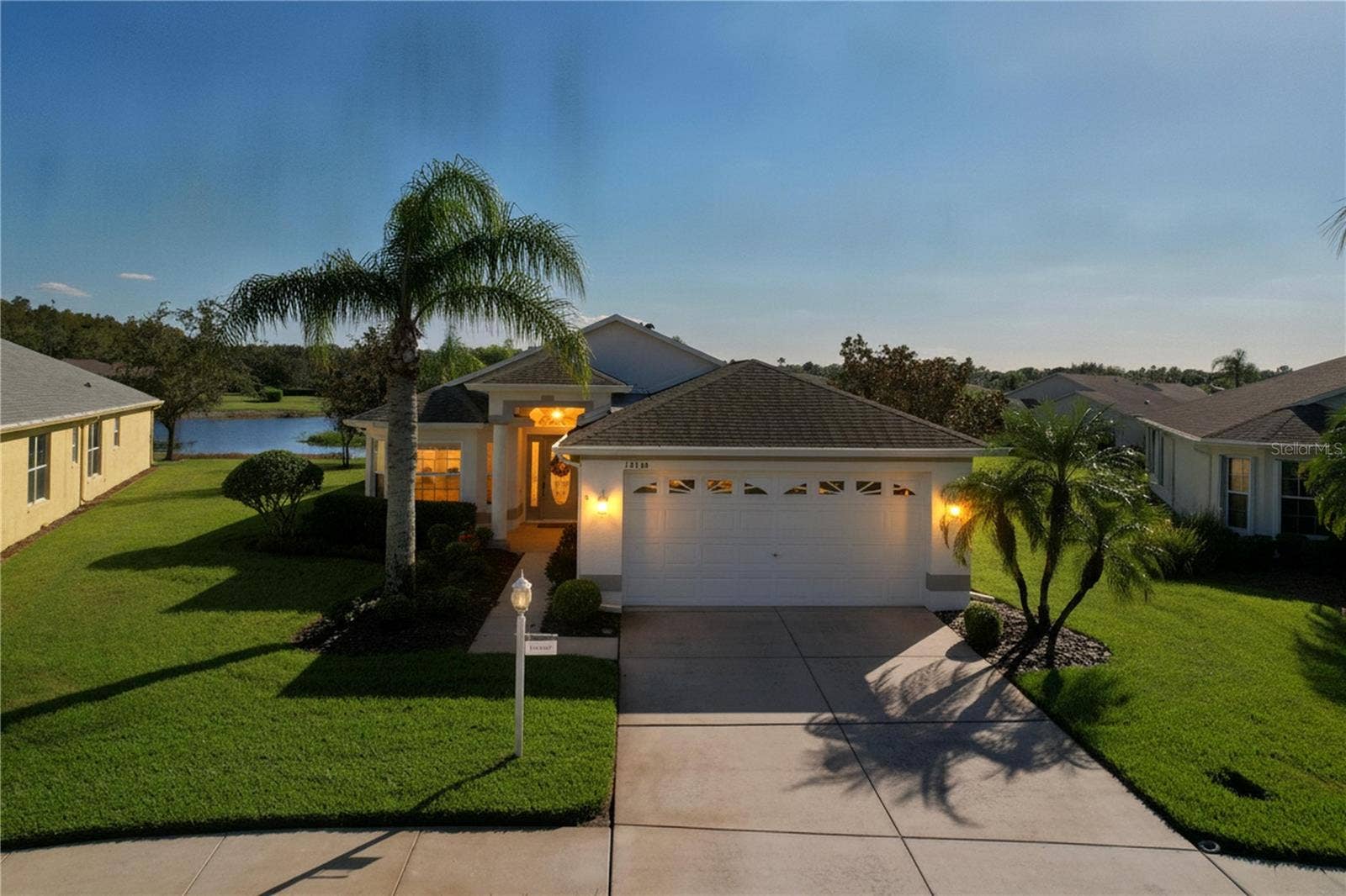 12116 BROADGREEN PLACE, Trinity, FL 34655 Even at dusk, it is a beautiful home