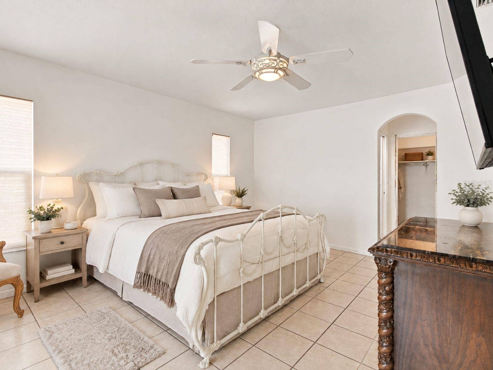 5451 WINDWARD WAY, New Port Richey, FL 34652 virtually staged primary bedroom