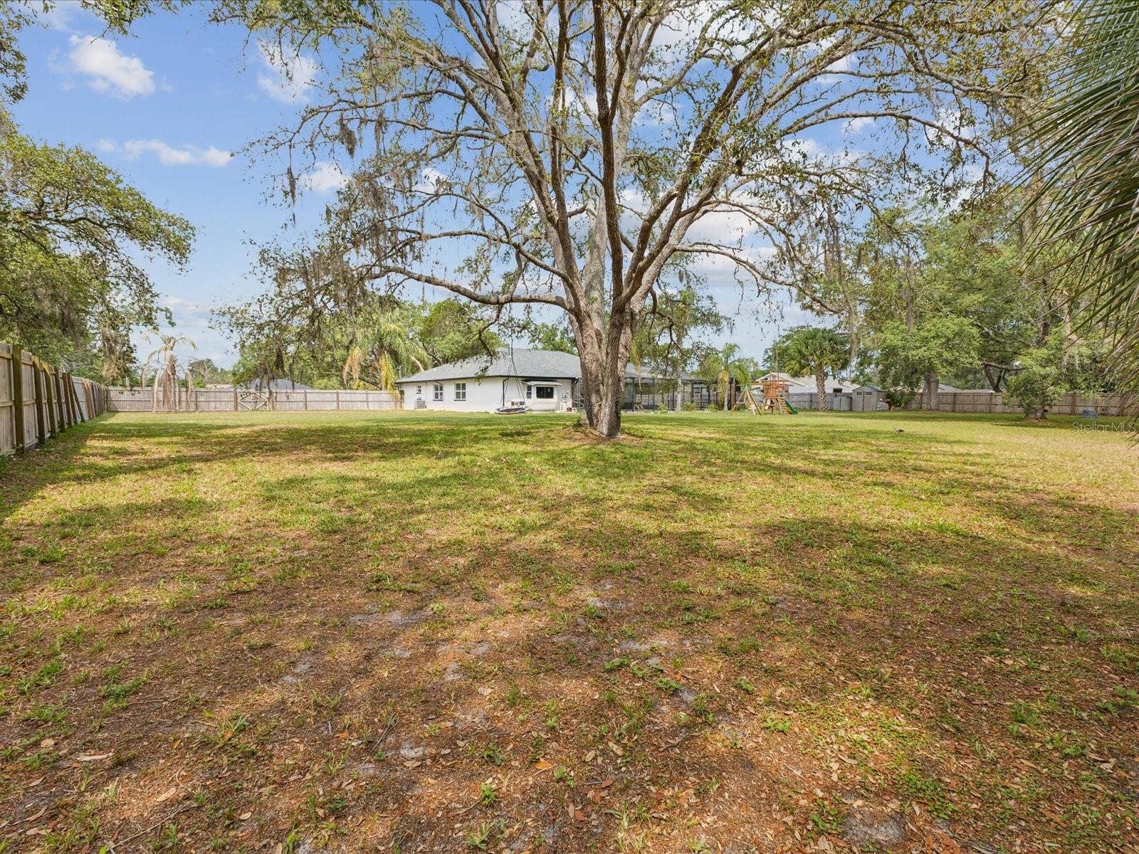 1222 HUNTINGTON AVENUE, Spring Hill, FL 34609 Backyard View