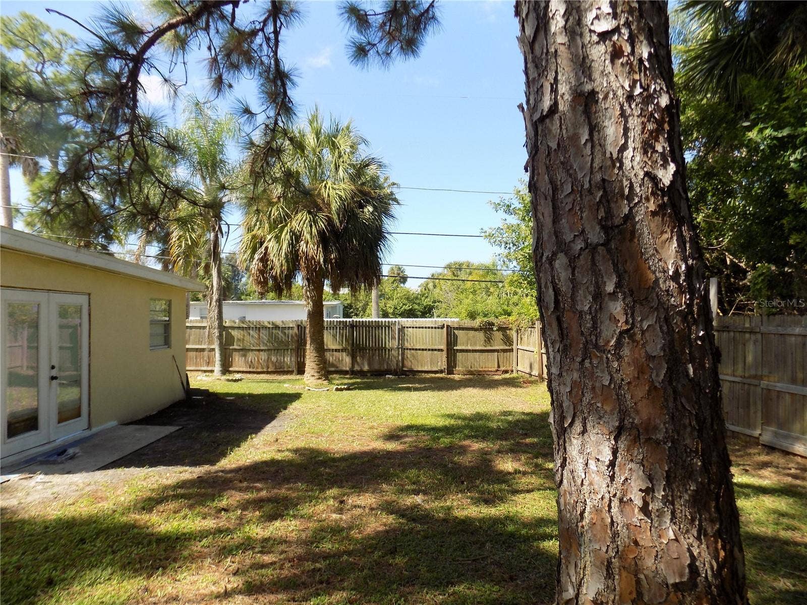 Back Yard view of side gate