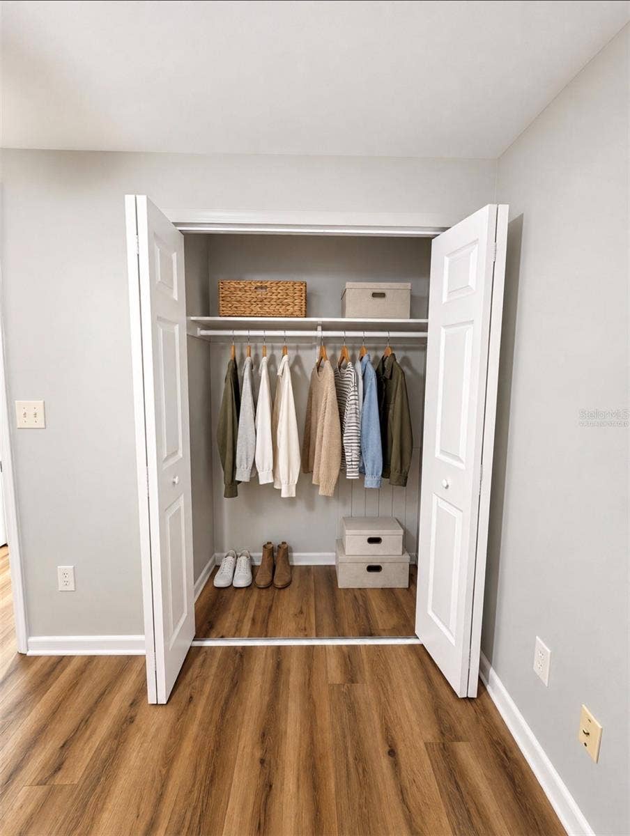 4581 DELTONA BOULEVARD, Spring Hill, FL 34606 Virtually Staged Bedroom# 2 Closet