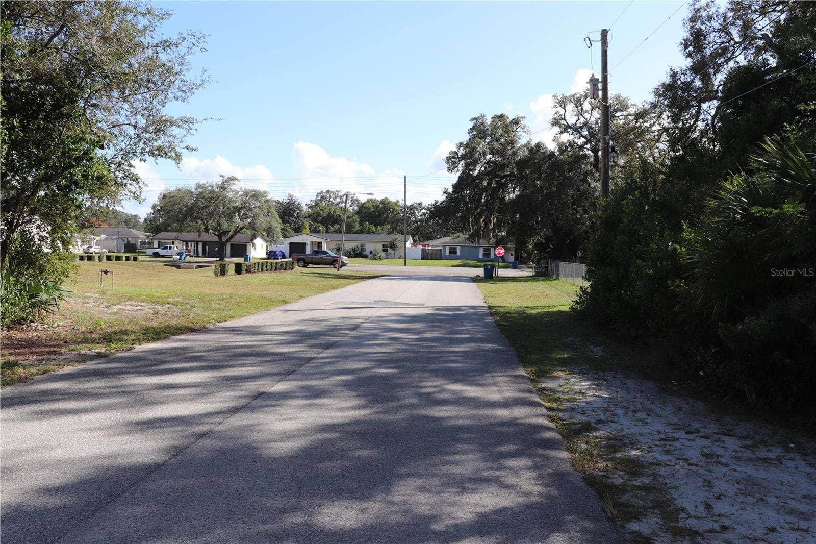 1221 SYLVIA AVENUE, Spring Hill, FL 34606 LOOKING SOUTH FROM PROPERTY