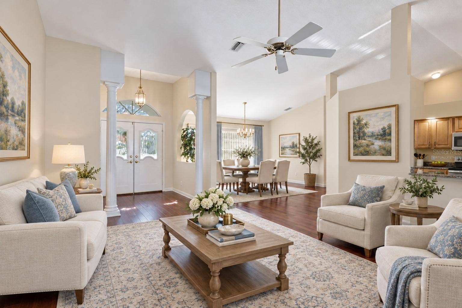 300 SILAS COURT, Spring Hill, FL 34609 Virtually staged to give you an idea of the home fully furnished.