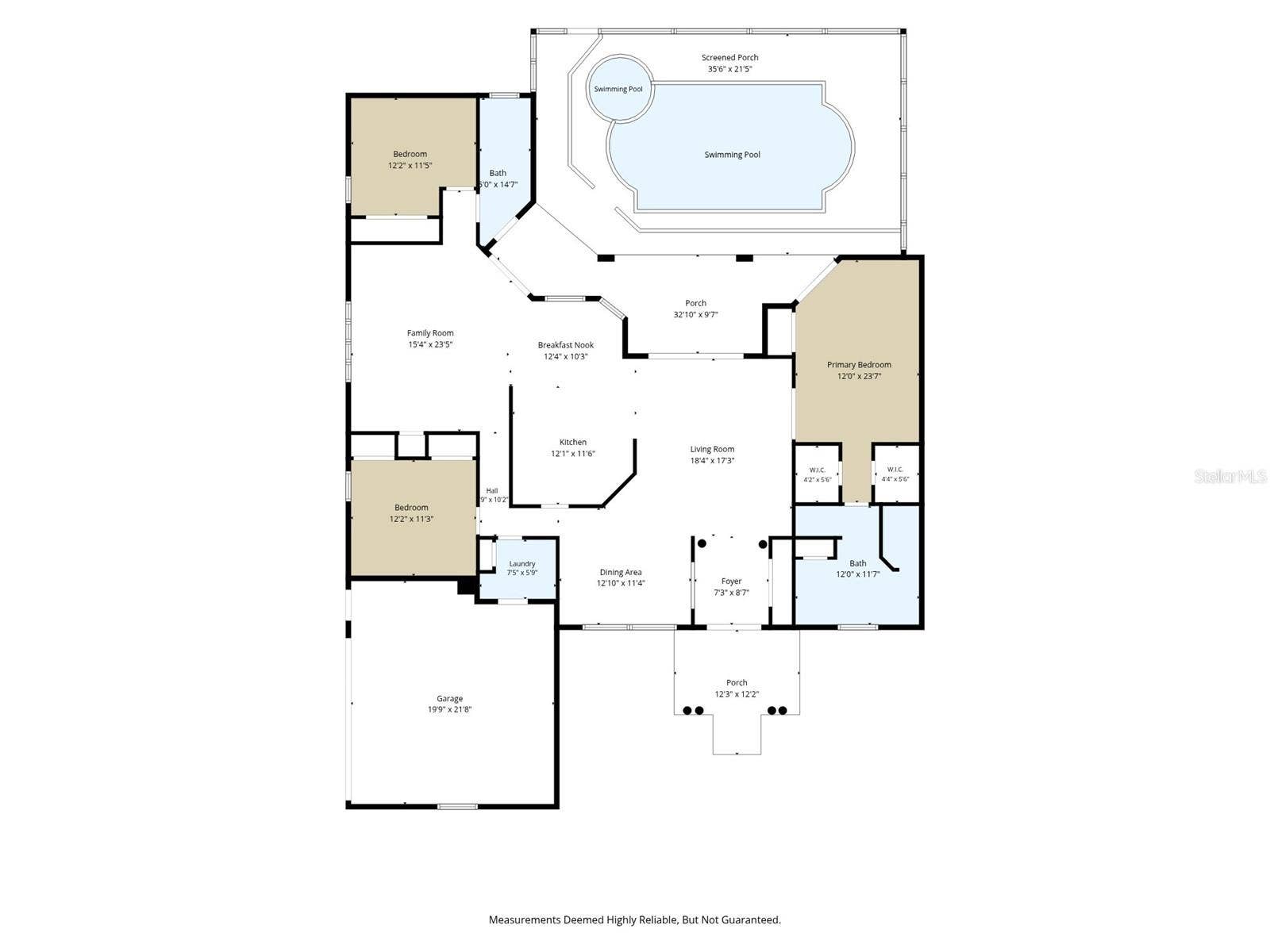 300 SILAS COURT, Spring Hill, FL 34609 Split floorplan of nearly 2100 sf. Every bedroom is private.