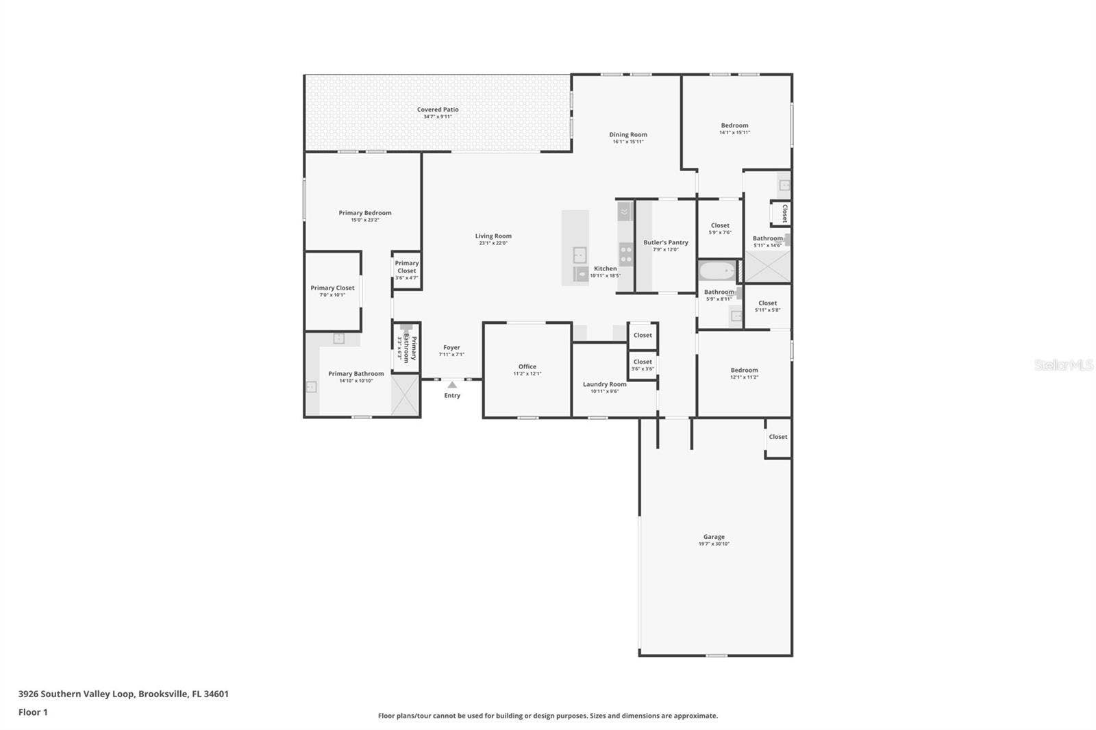 3926 SOUTHERN VALLEY LOOP, Brooksville, FL 34601 Floorplan
