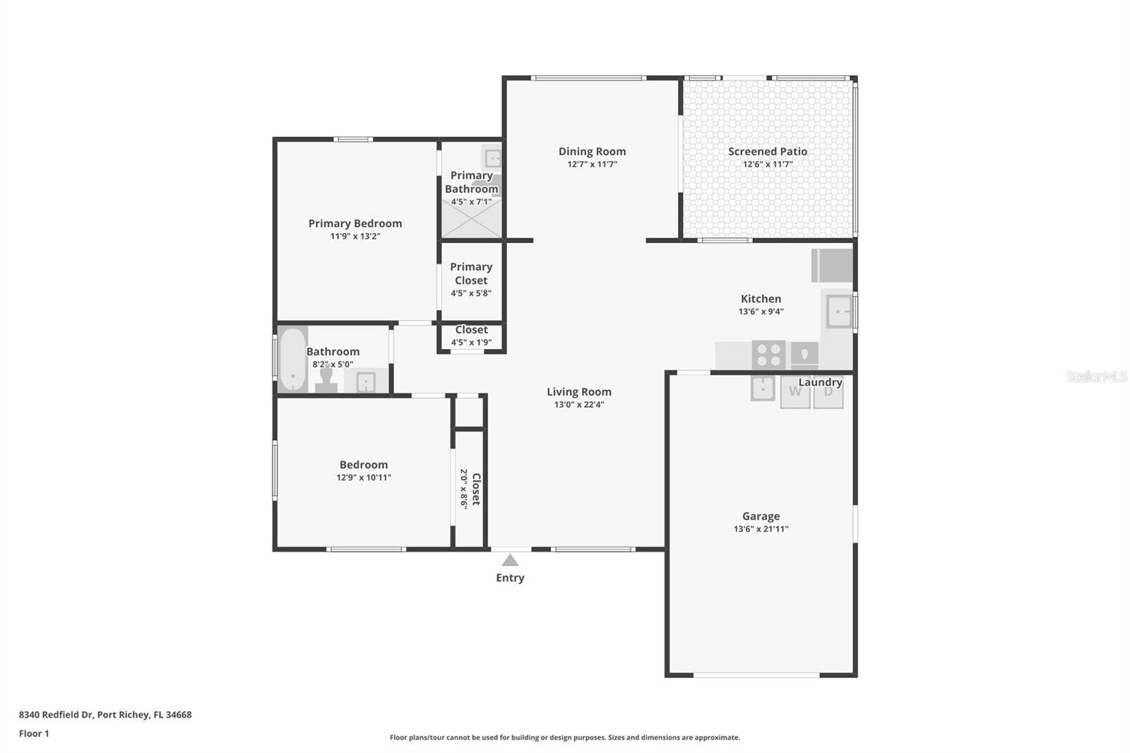 8340 REDFIELD DRIVE, Port Richey, FL 34668 Floor Plan