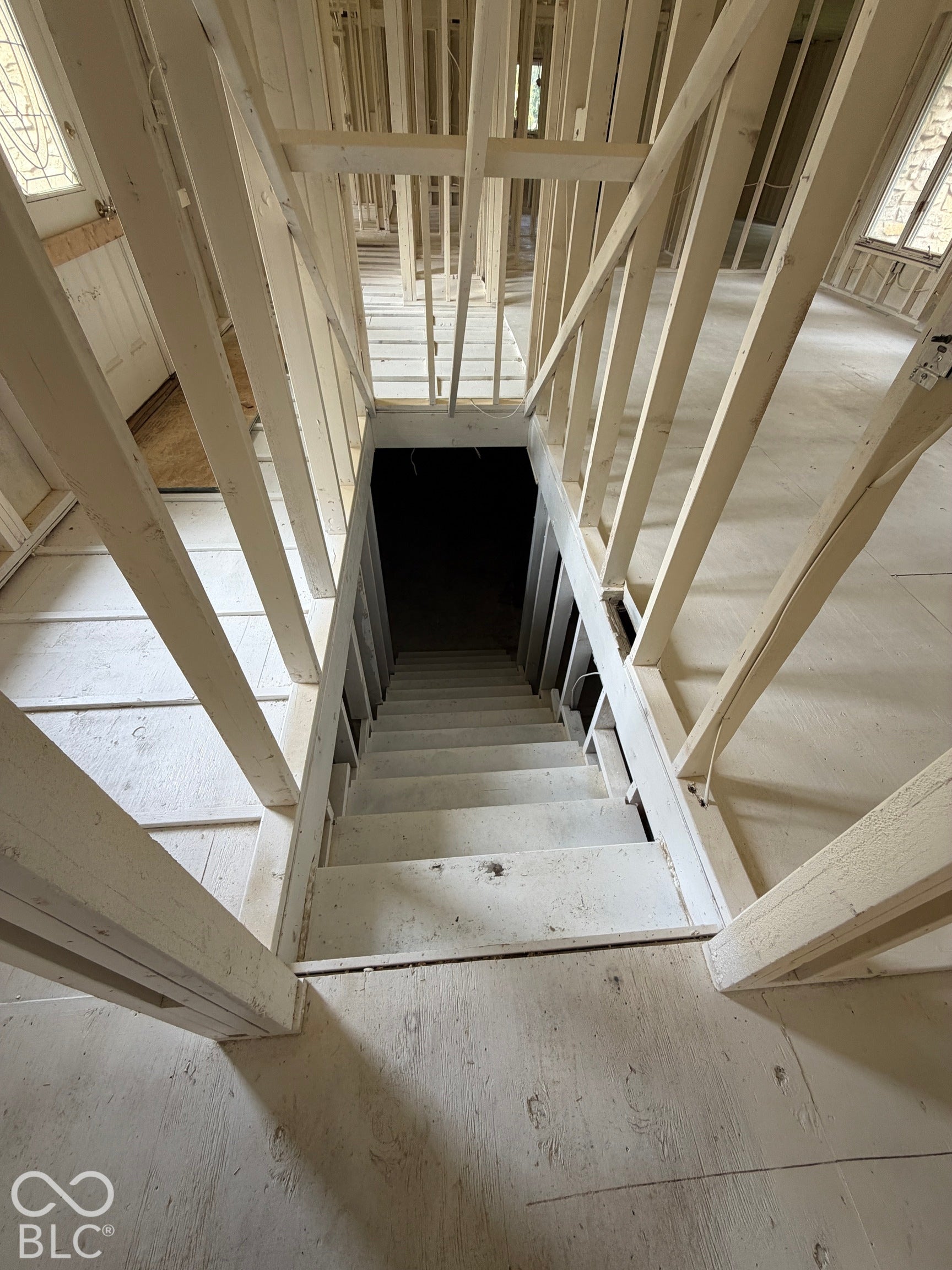 Stairs leading to basement