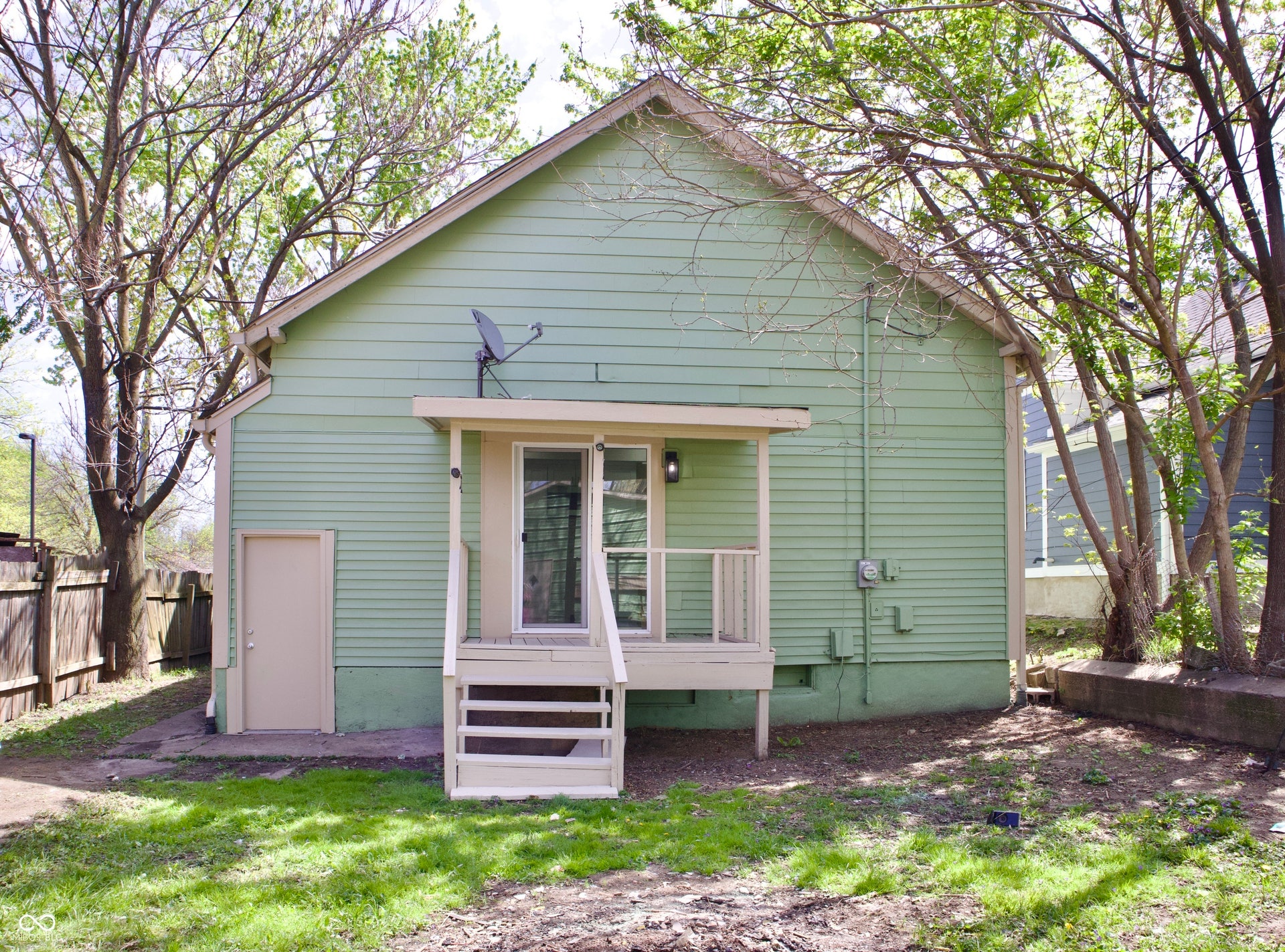 474 N Randolph Street, Indianapolis, IN 46201 Back of the home with a private rear entrance and yard.