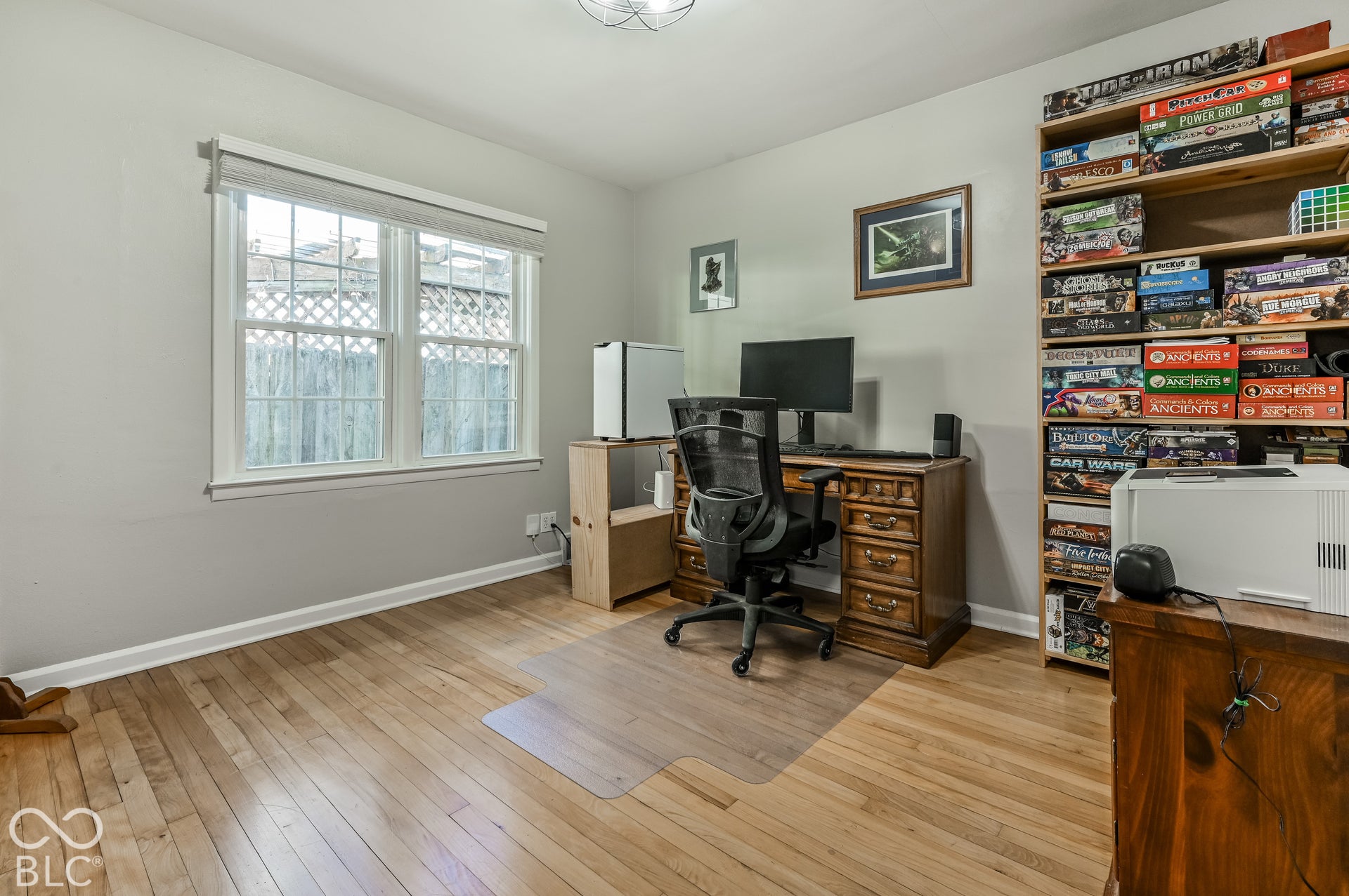 Bedroom used as an office