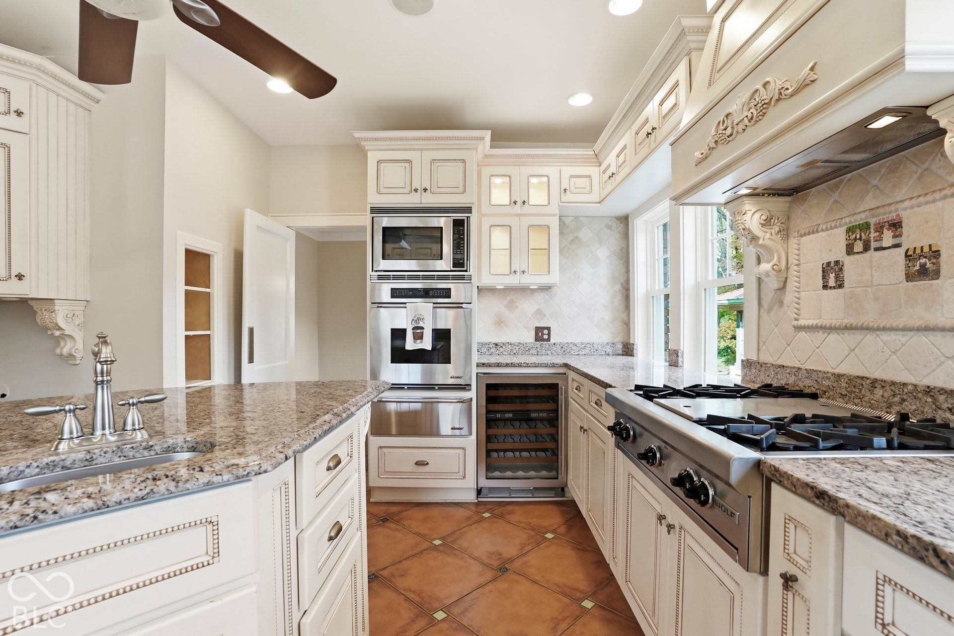 Kitchen with high-end appliances