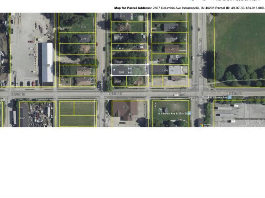 Property photo for 2507 Columbia Avenue, Indianapolis, IN