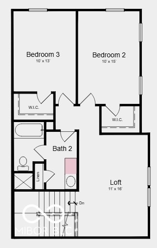 5748 Arcade Boulevard, McCordsville, IN 46055 Third Floor - Additional Highlights Include: rear deck on 2nd floor, sliding glass door out to the deck, extra storage space in the garage, water softener rough-in located in the utility room, gas line in kitchen for future gas range, and water close