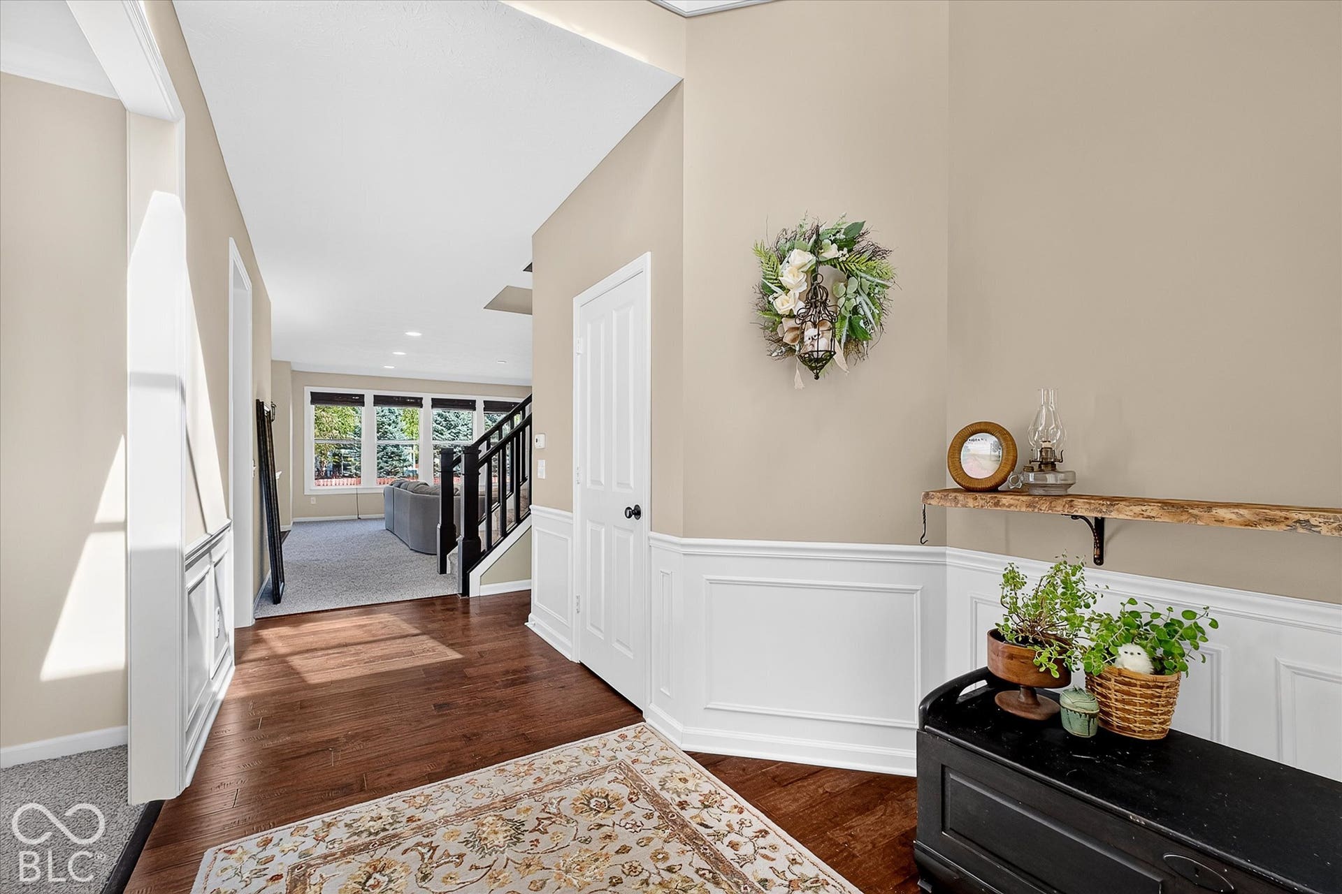 Don't miss the architectural details like wainscoting and a craftsman style bannister