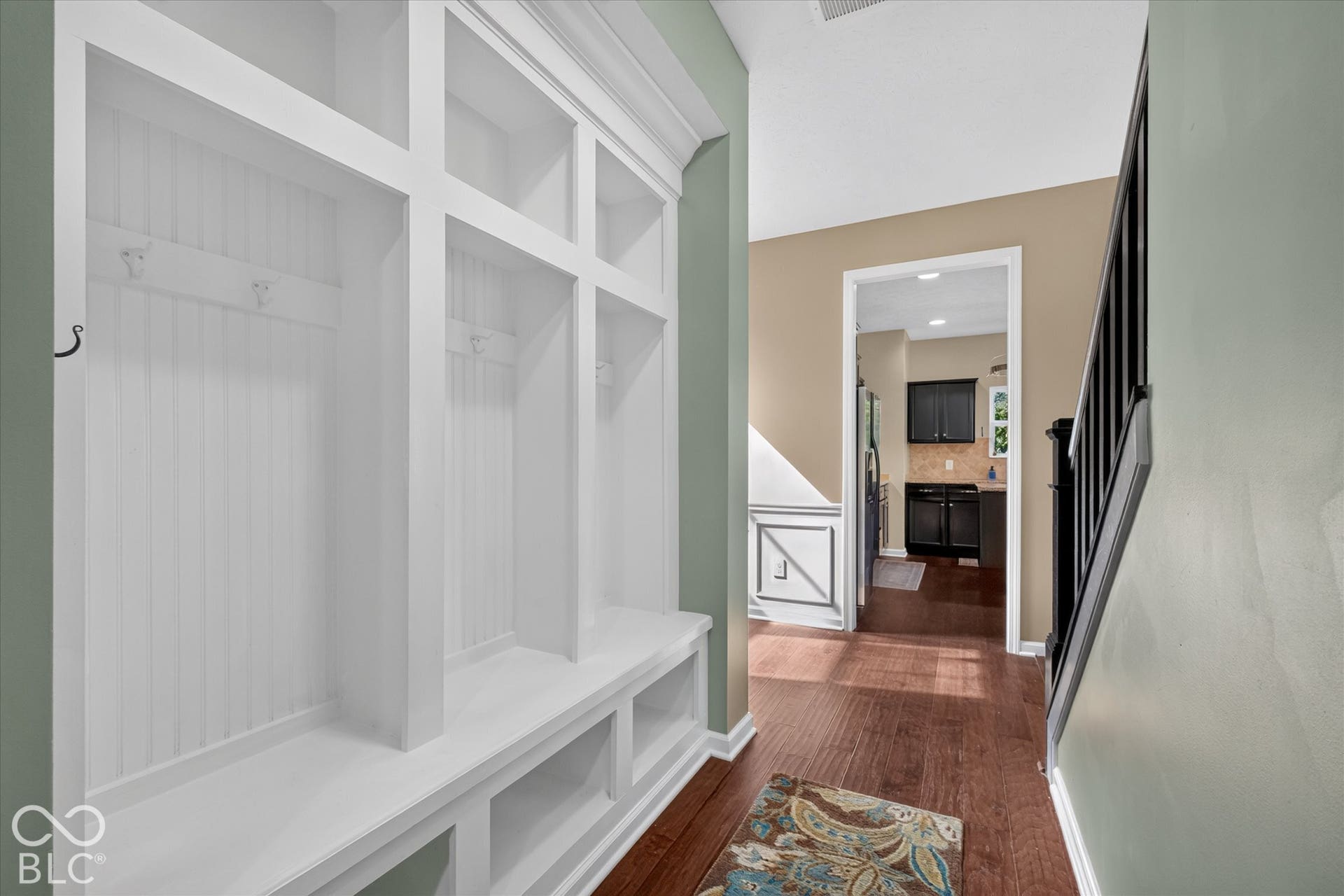 Convenient built-in storage in the hallway