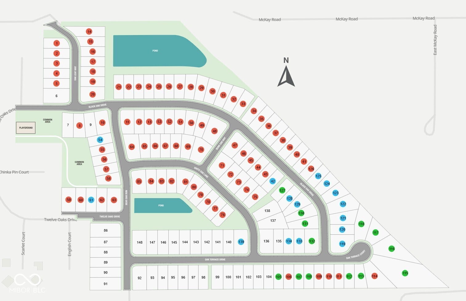 Twelve Oaks Sitemap