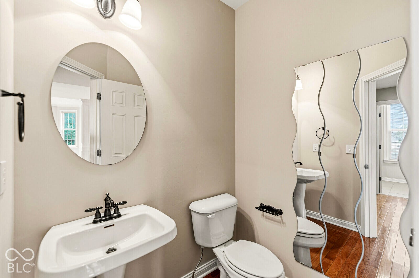 Main level half bath