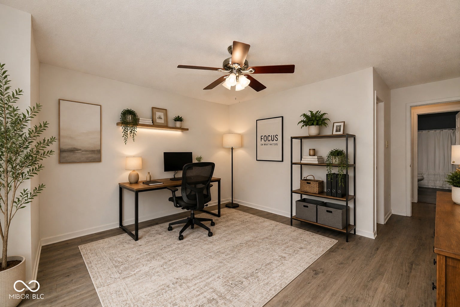 Virtually Altered - 4th Bedroom currently being used as office