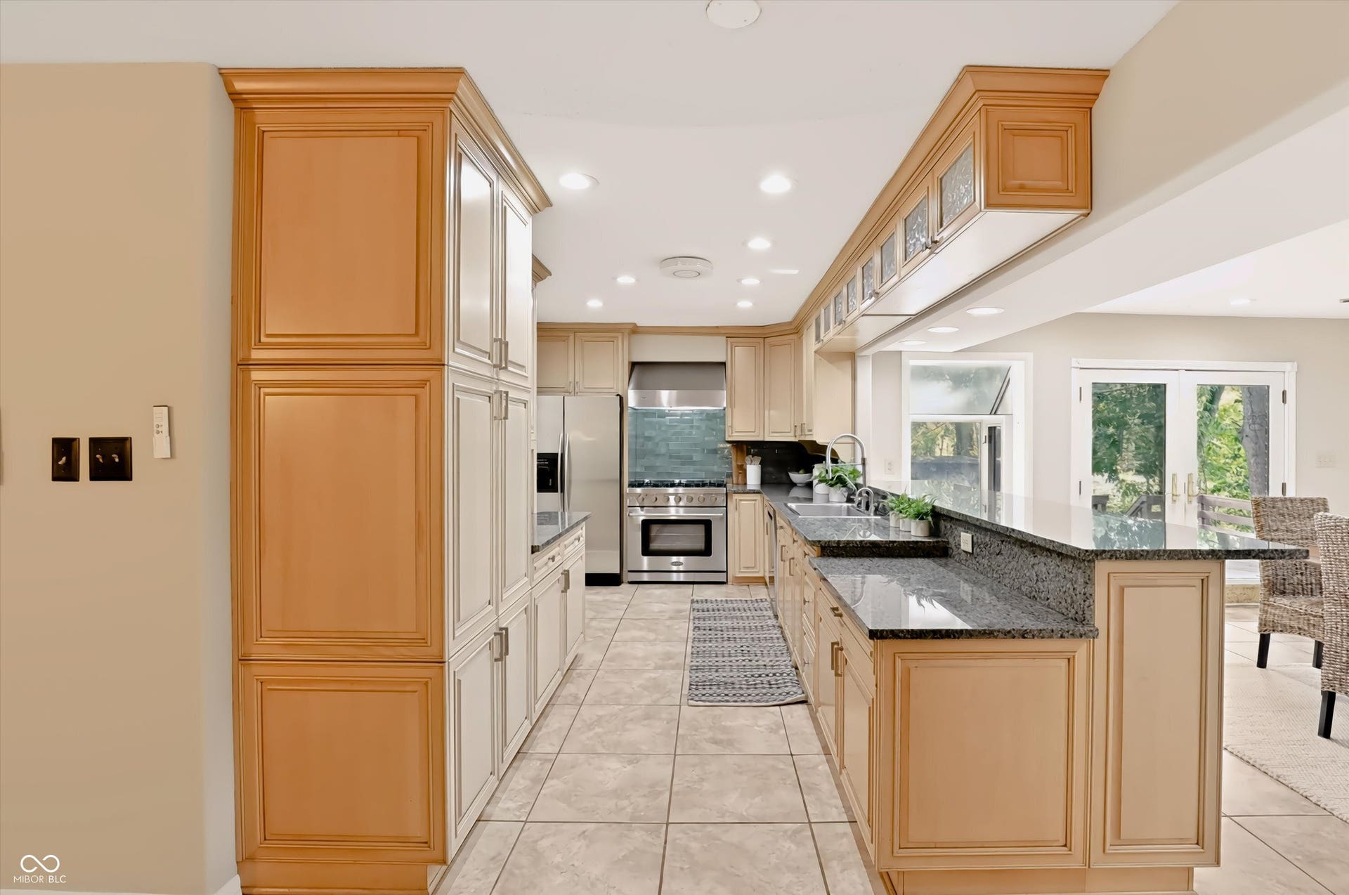 Kitchen open to Family room and eat-in kitchen