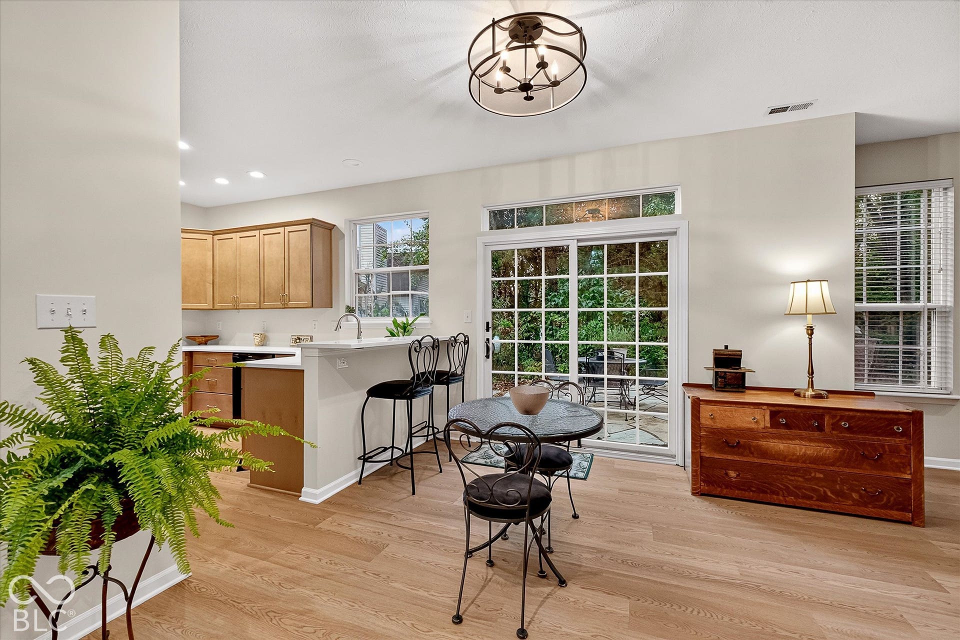 Breakfast area with transom window, more natural light!