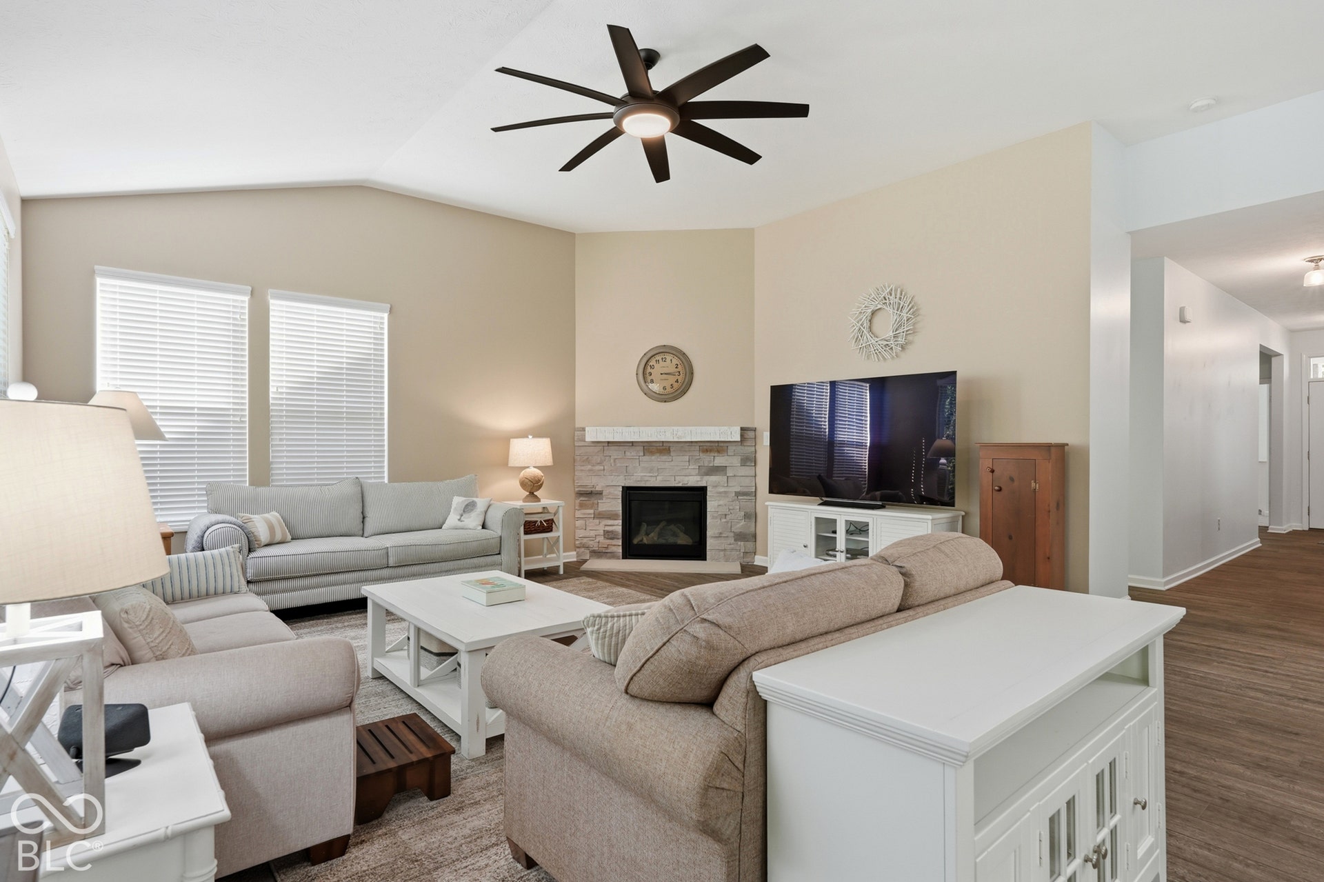15774 Hargray Drive, Noblesville, IN 46062 Cozy fireplace makes this room a comfy spot!