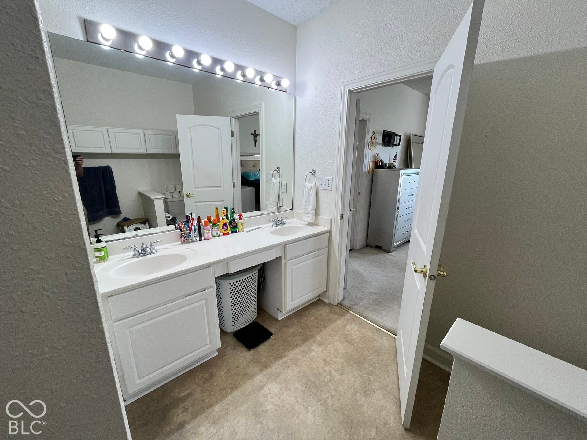 Primary Master Bathroom Separate Tub and Shower. Double Sink