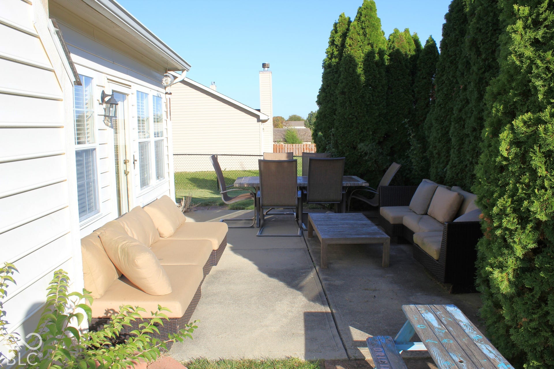Private Rear Patio