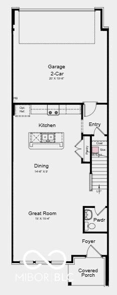 Main Level Floor Plan - Additional Highlights Include: upgraded quartz countertops in kitchen, white cabinets, gas line in kitchen, and water softener rough-in at understairs storage