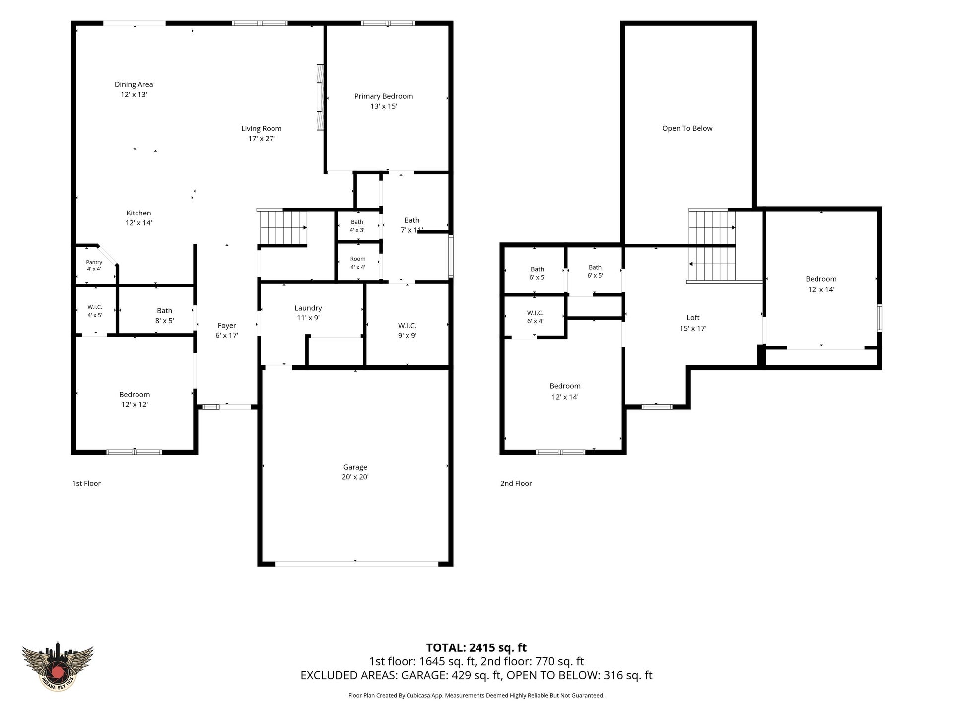 4643 Darla Court, Indianapolis, IN 46239 Floor plan