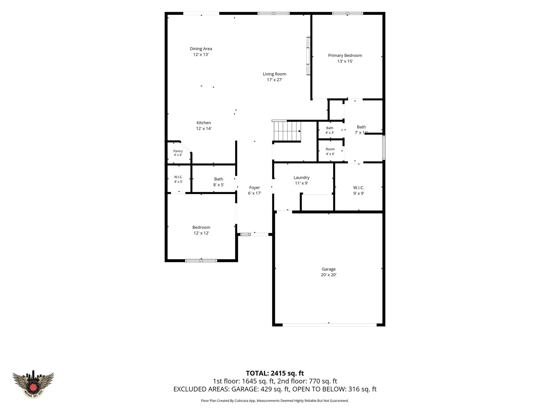 4643 Darla Court, Indianapolis, IN 46239 Floor plan