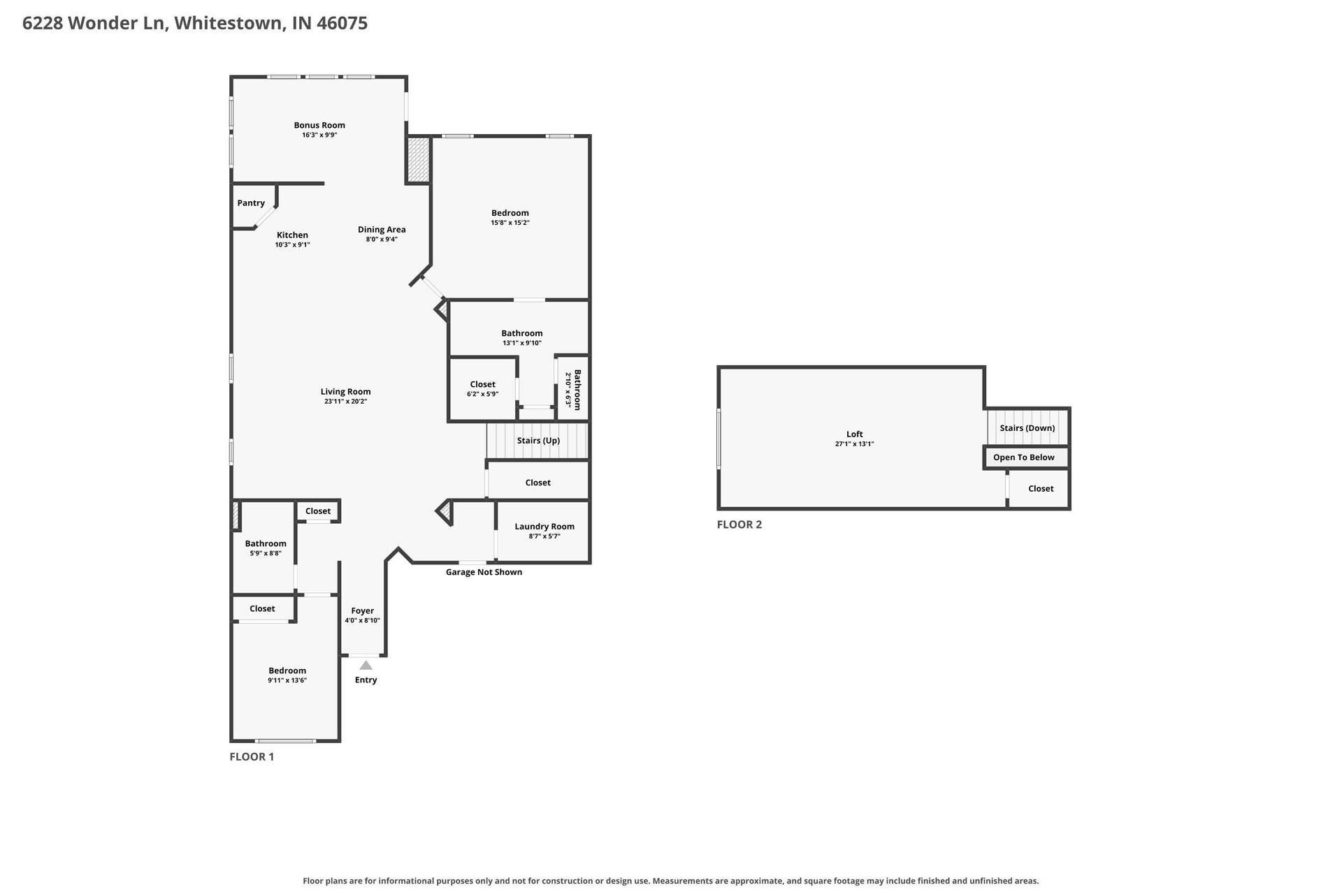 6228 Wonder Lane, Whitestown, IN 46075