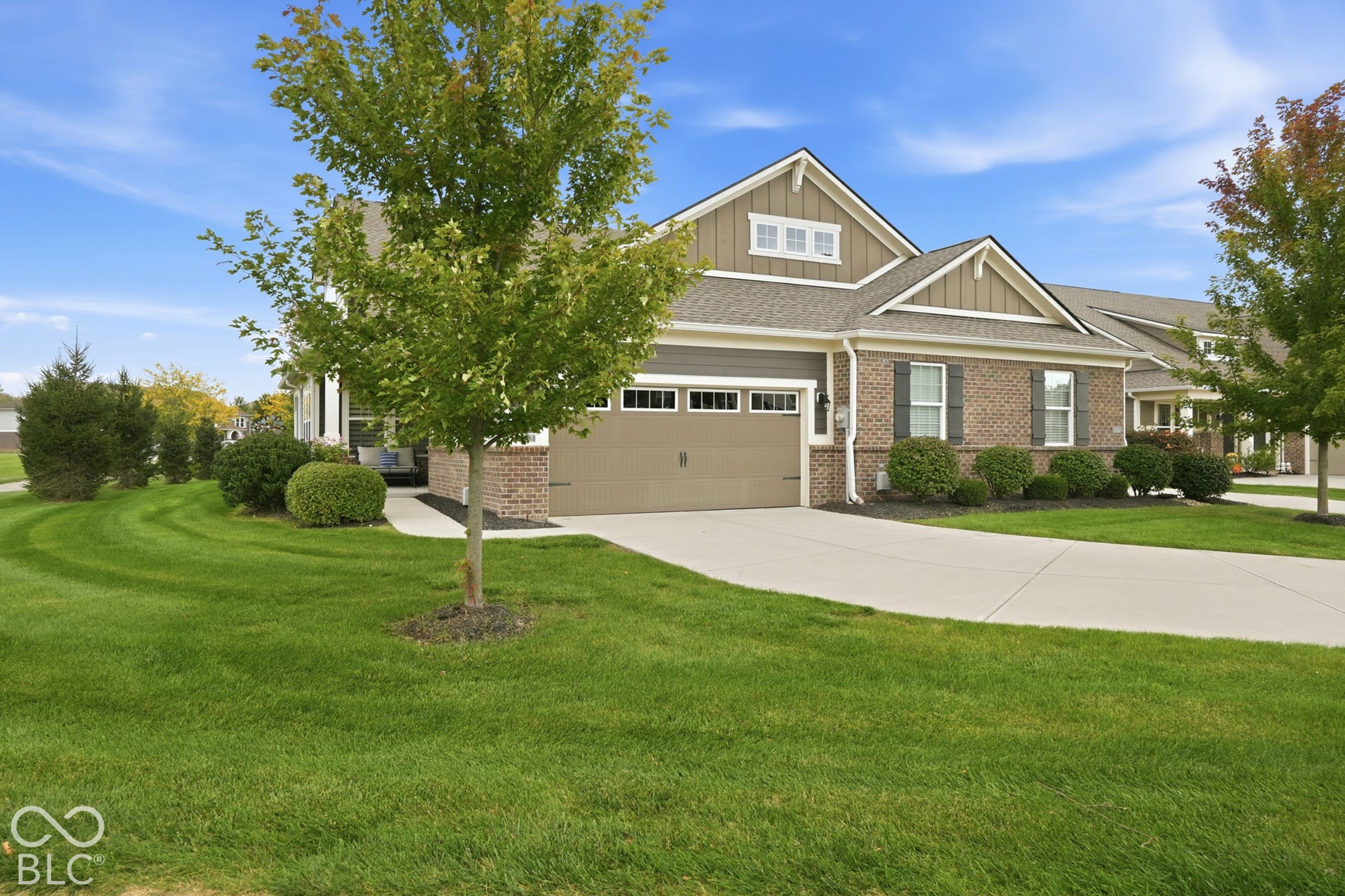 Multiple roof peaks add visual interest to curb appeal