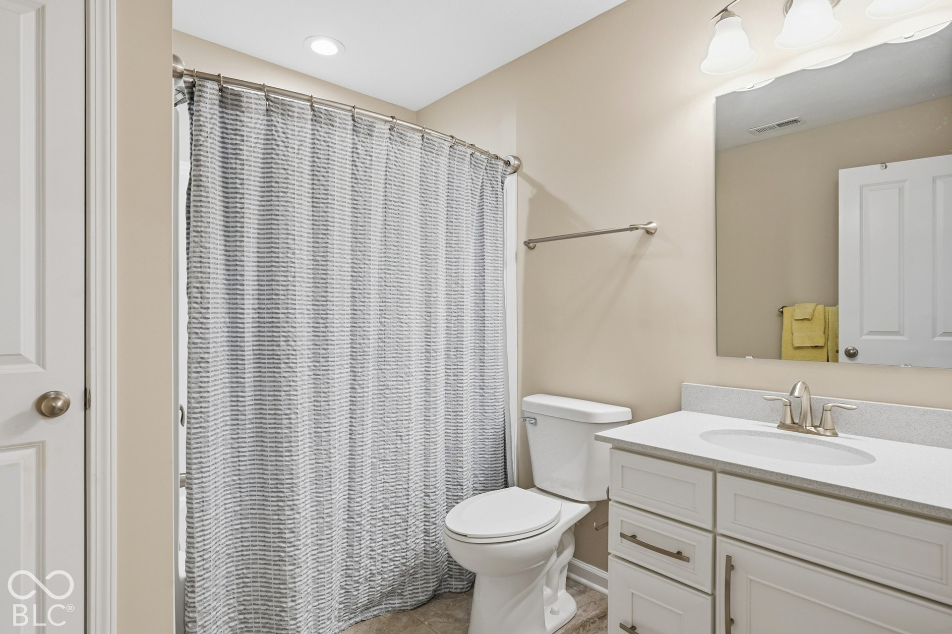 Third full bathroom located upstairs.