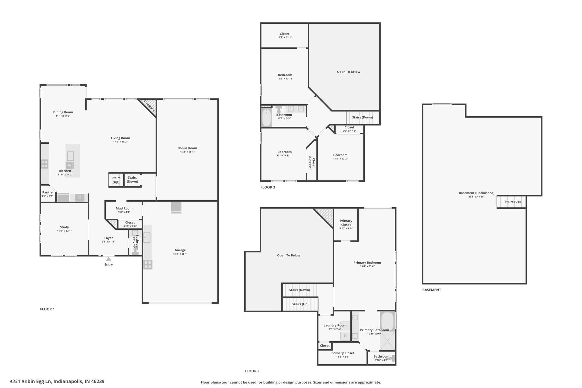 4331 Robin Egg Lane, Indianapolis, IN 46239 Floor plan