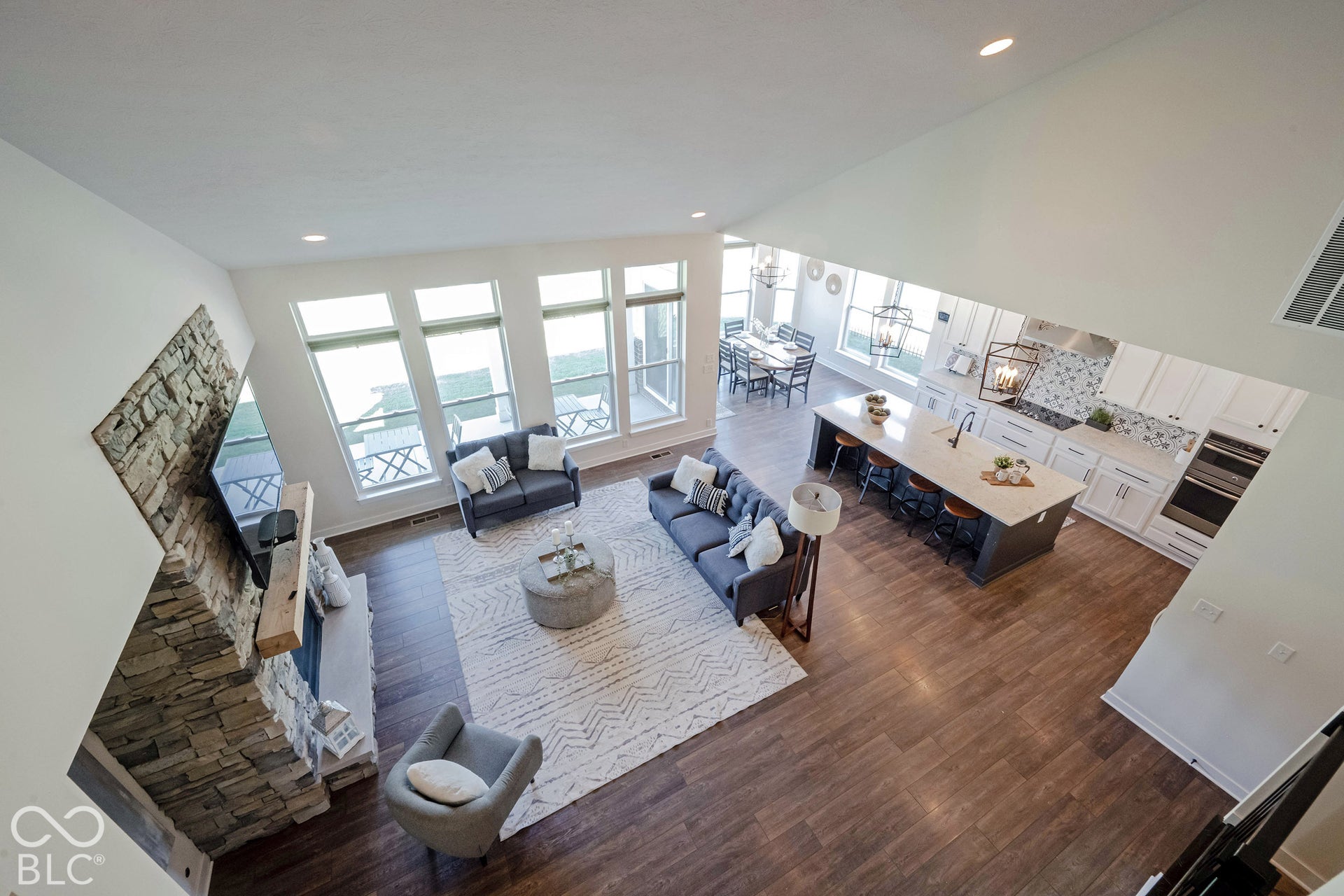 11614 Platt Street, Noblesville, IN 46060 View of the Great Room from the upstairs loft.