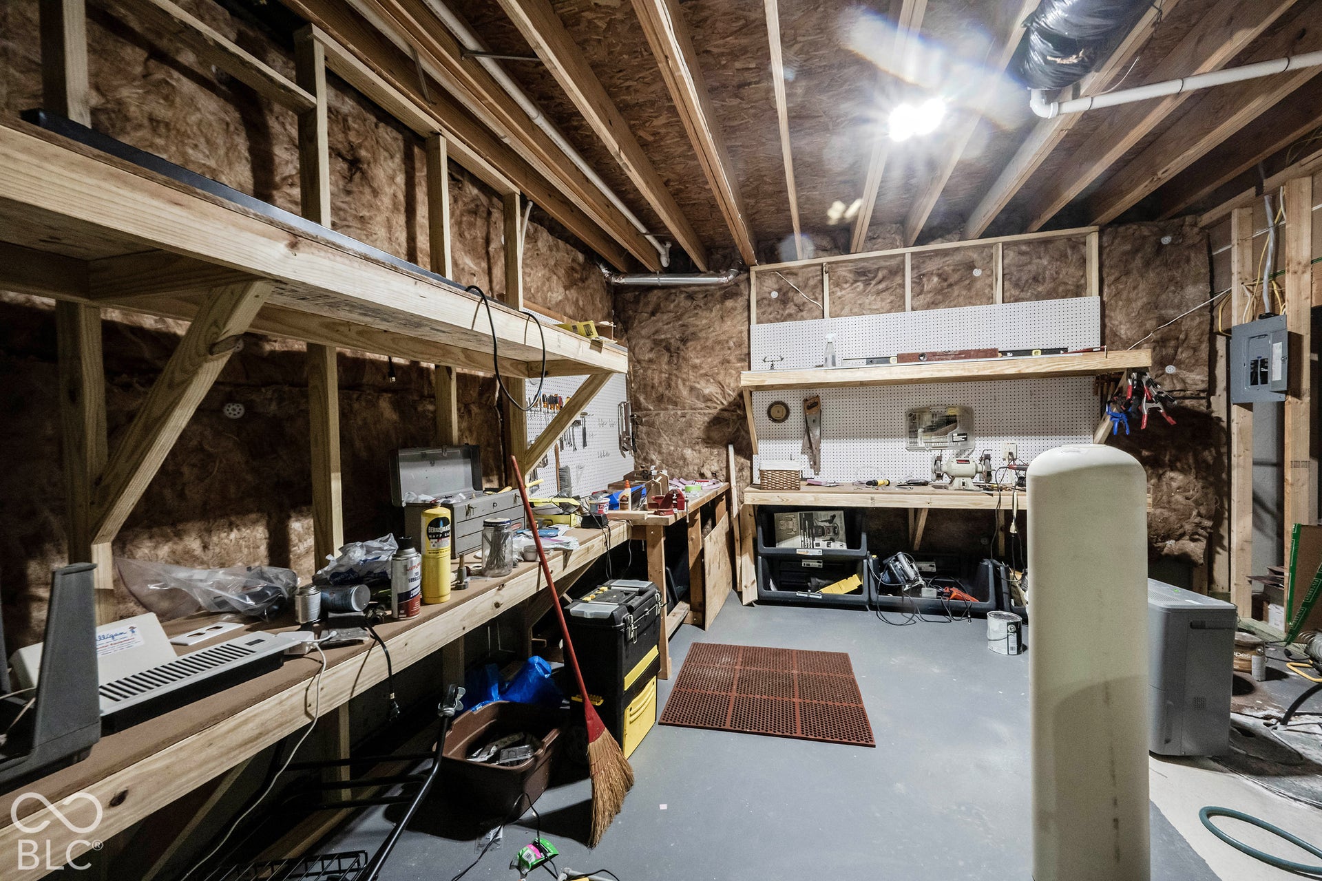 11614 Platt Street, Noblesville, IN 46060 In addition to two large storage areas, the basement also features a workshop for all of your projects and dreams!