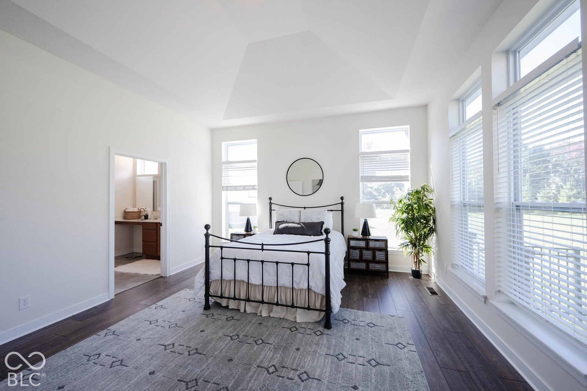 11614 Platt Street, Noblesville, IN 46060 Vaulted ceilings and large windows complement the space!
