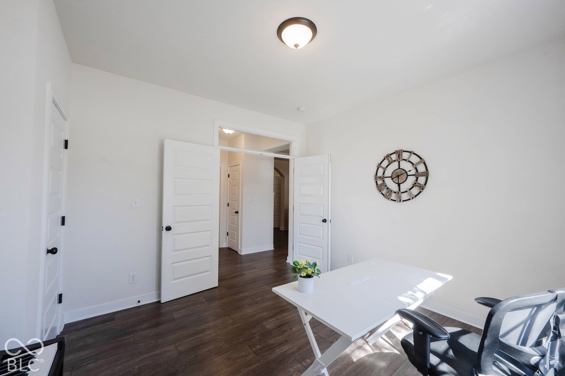 11614 Platt Street, Noblesville, IN 46060 Double doors in BR #2 give this space a classy yet functional vibe.