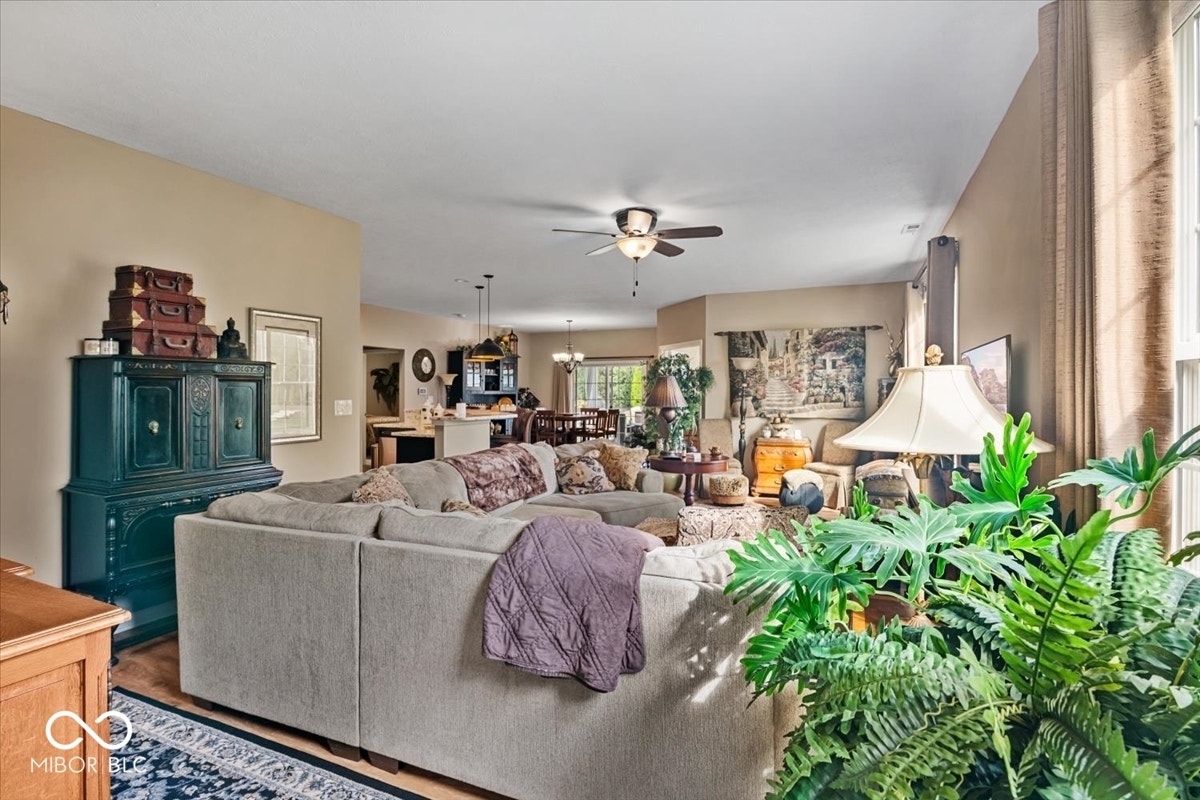 Smart floorplan provides open concept living, but also places to retreat.  Bedrooms are split from front to back of the home, doors on the office and kitchen with island doubles as second table and surface