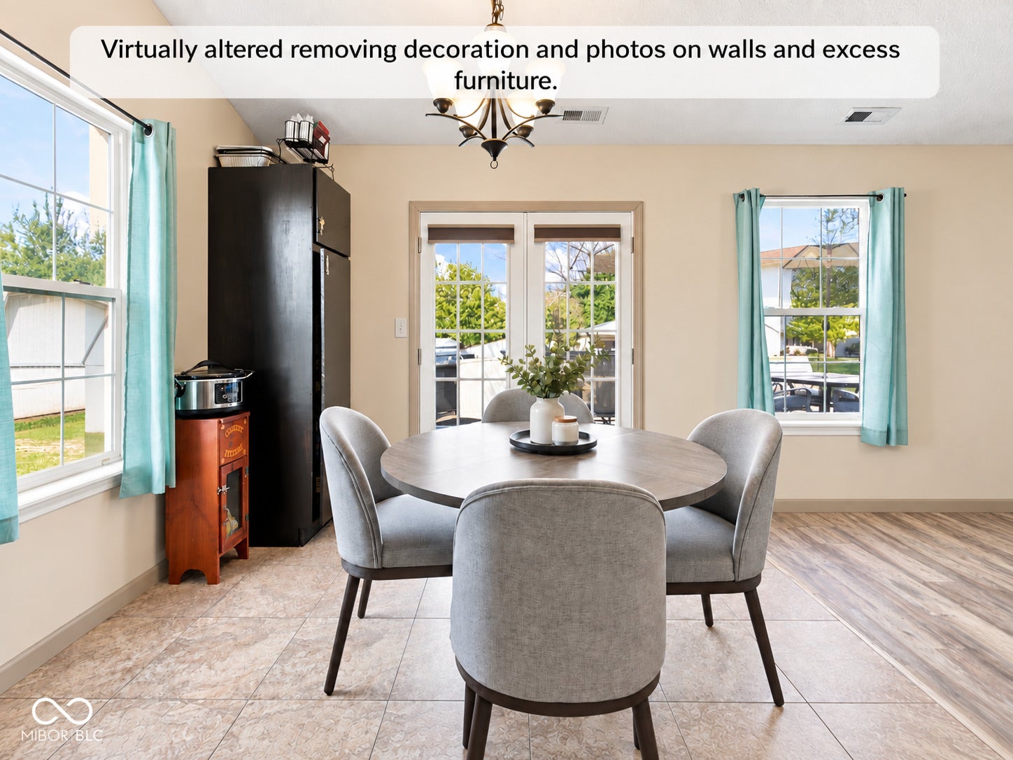 Virtually Altered - Virtually altered removing decoration and photos on walls and excess furniture.