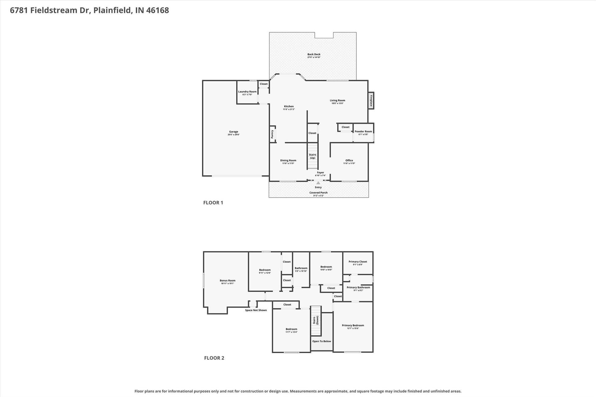 6781 Fieldstream Drive, Plainfield, IN 46168