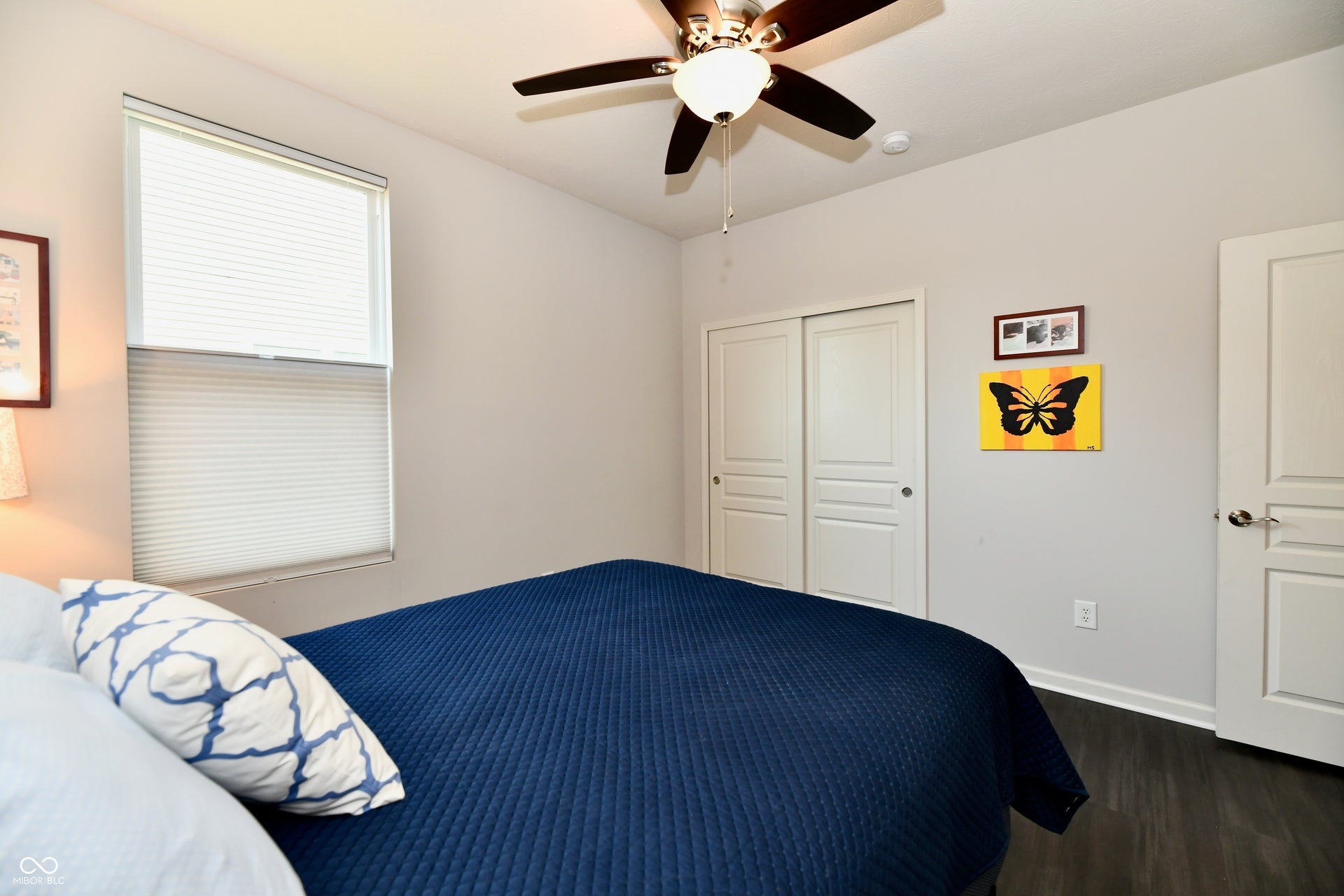 A ceiling fan for added comfort