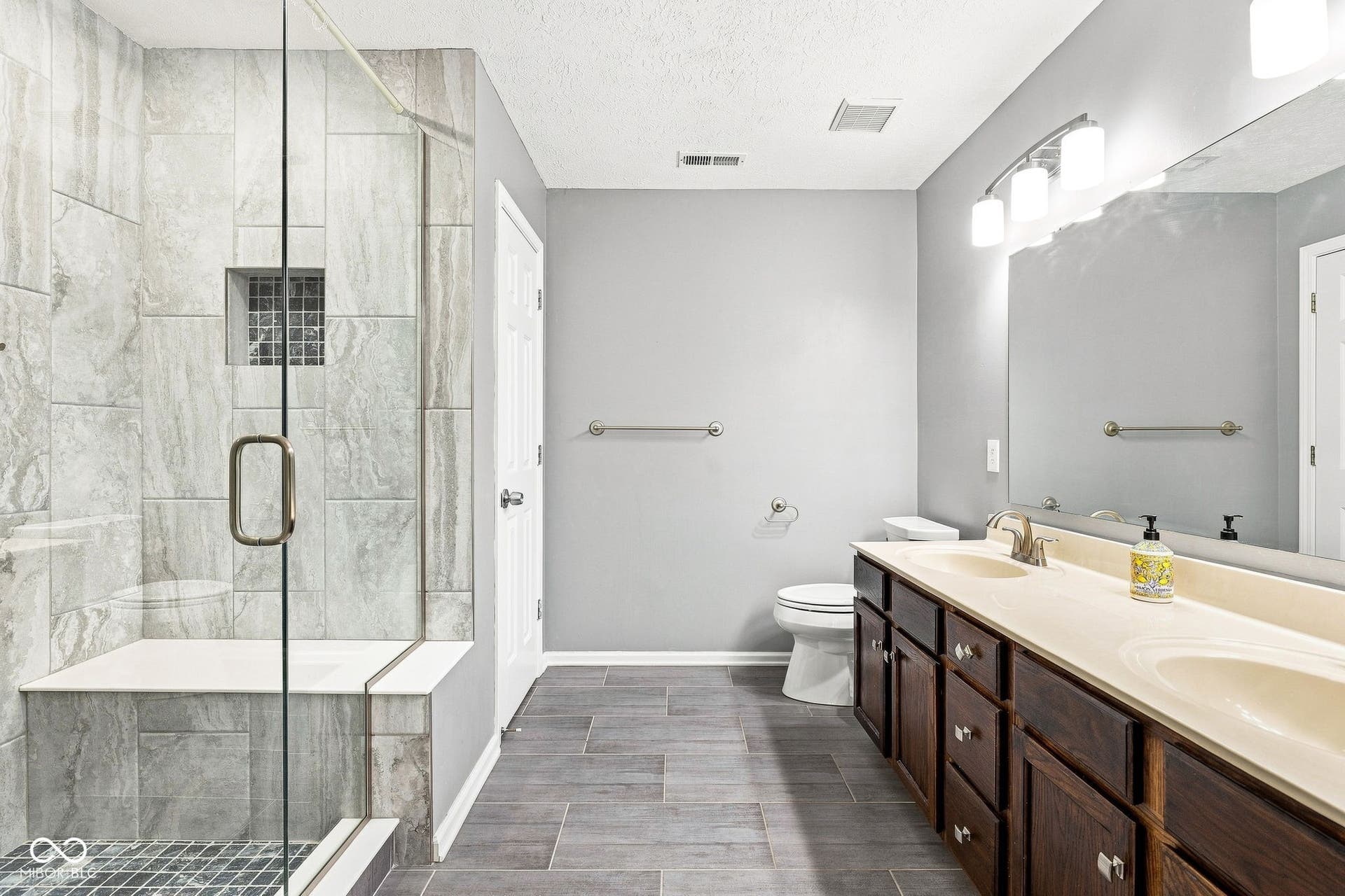 Primary bath with custom shower