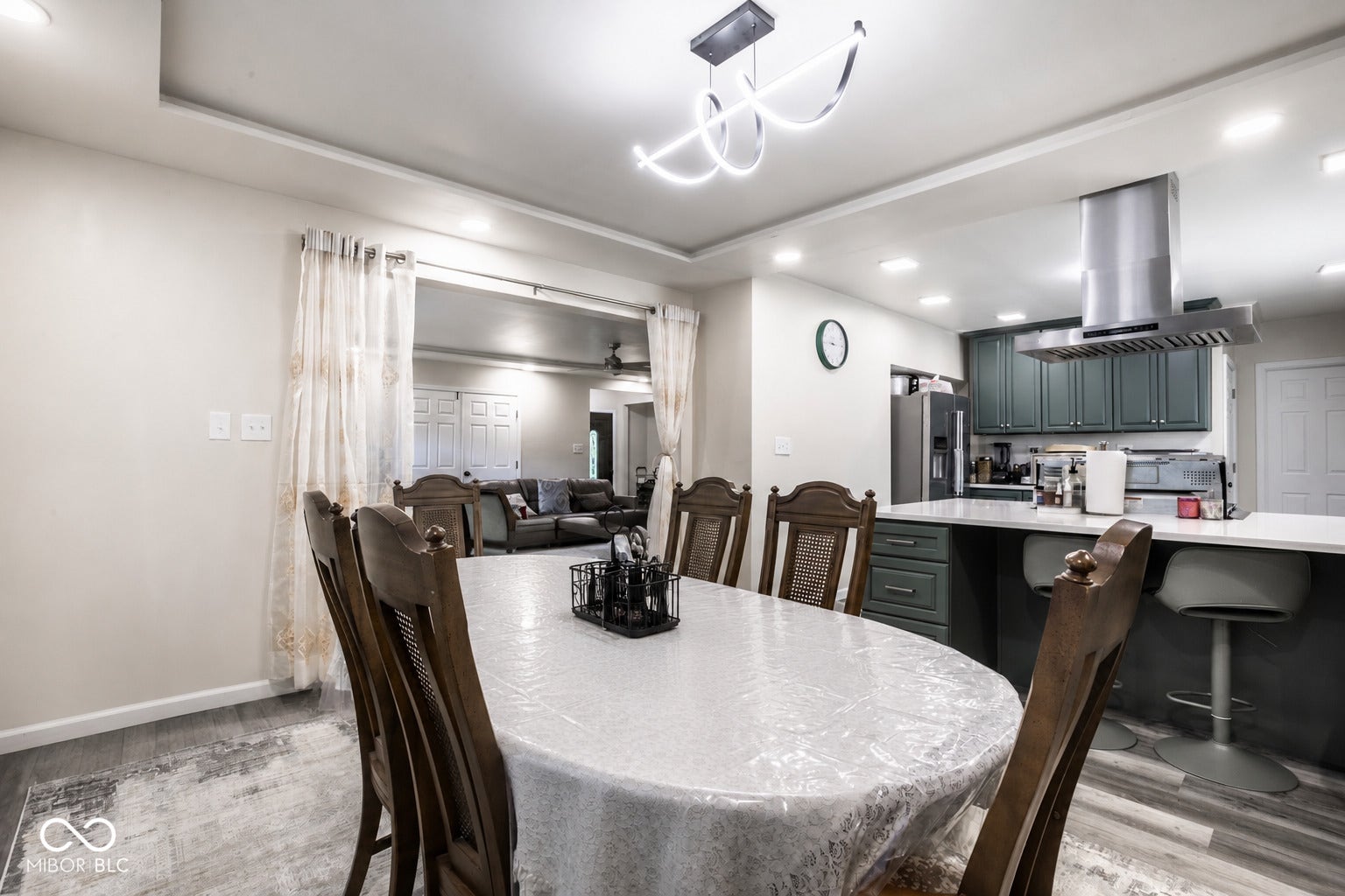 5145 Michigan Road, Indianapolis, IN 46228 Large dining area adjacent to kitchen.