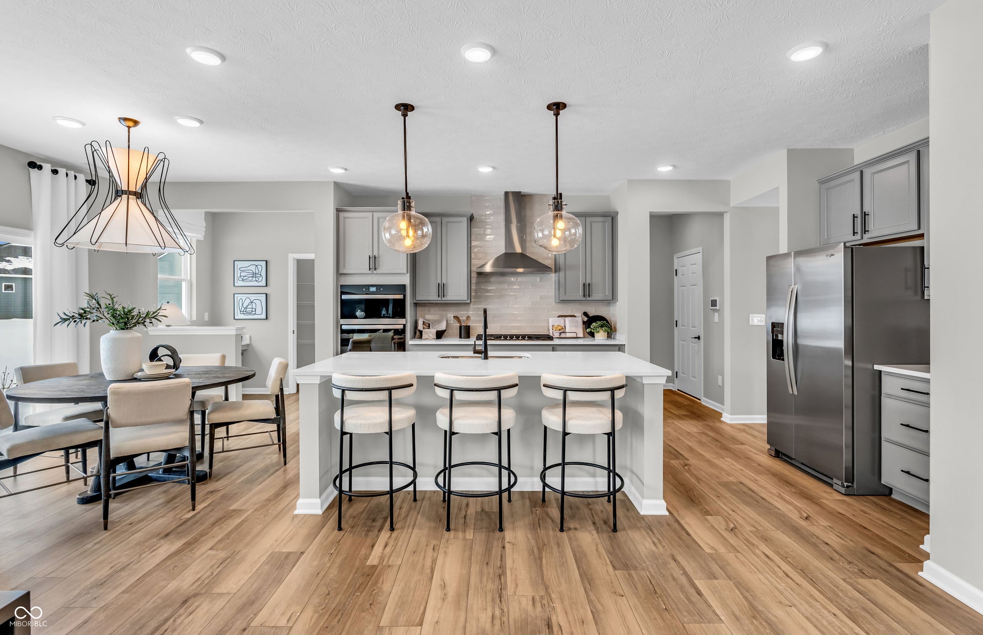 Virtually Altered - Similar Model. This home has stained cabinetry.